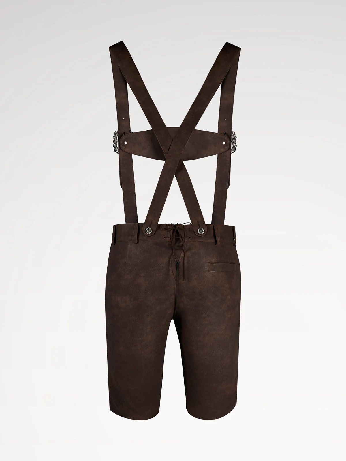 Braun Knöpfen Lederhosen