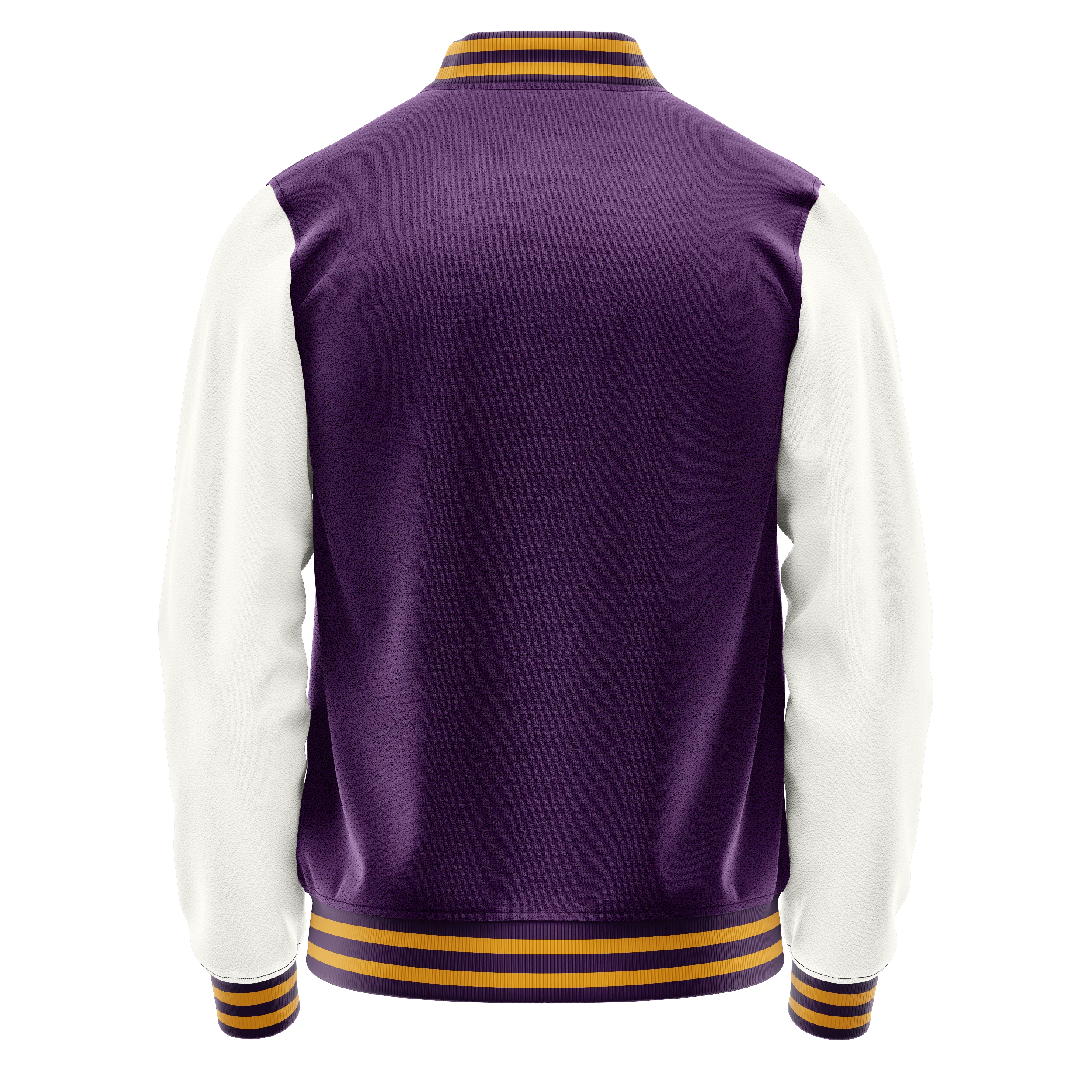 Lila & Weiß Leder Collegejacke