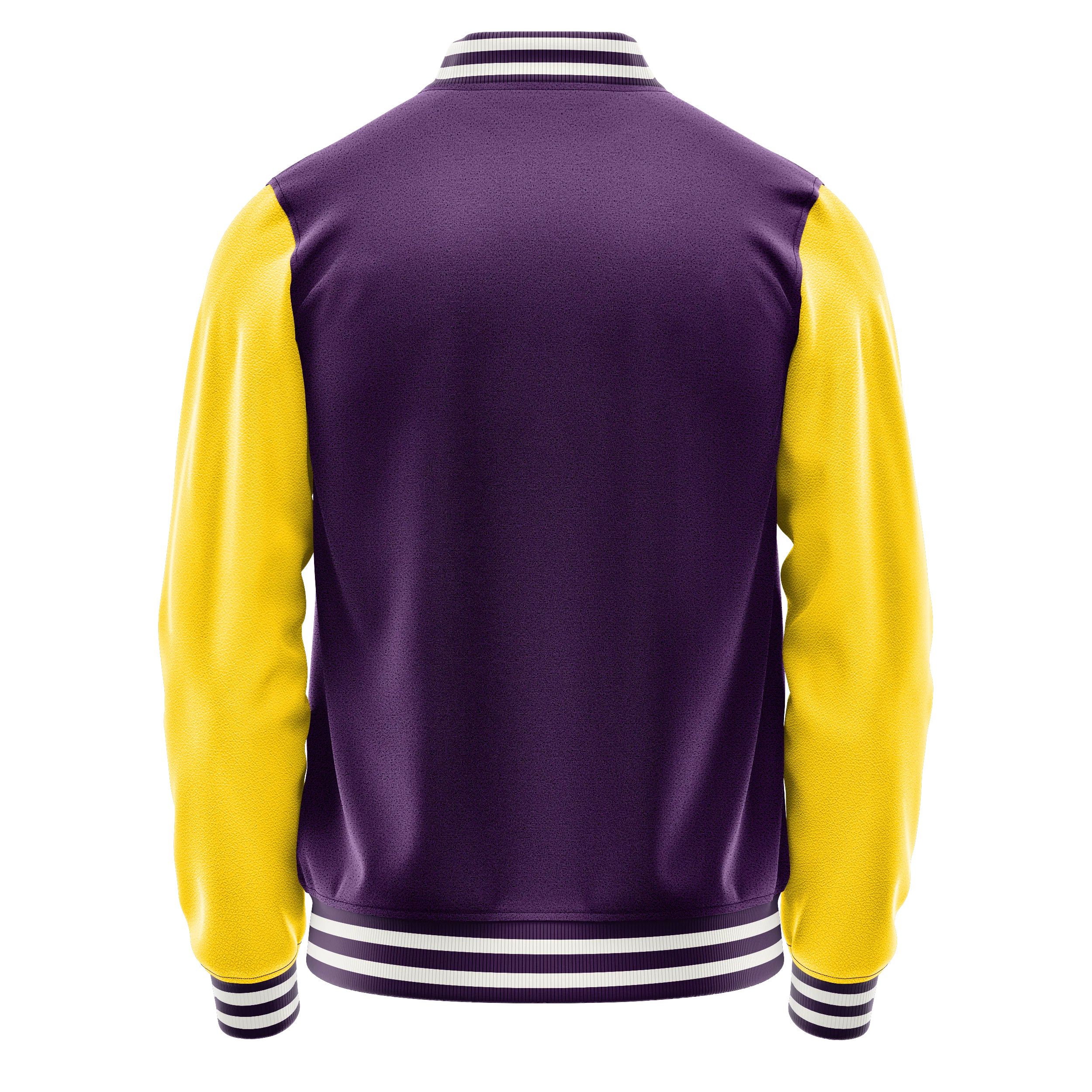 Lila & Gold Leder Collegejacke