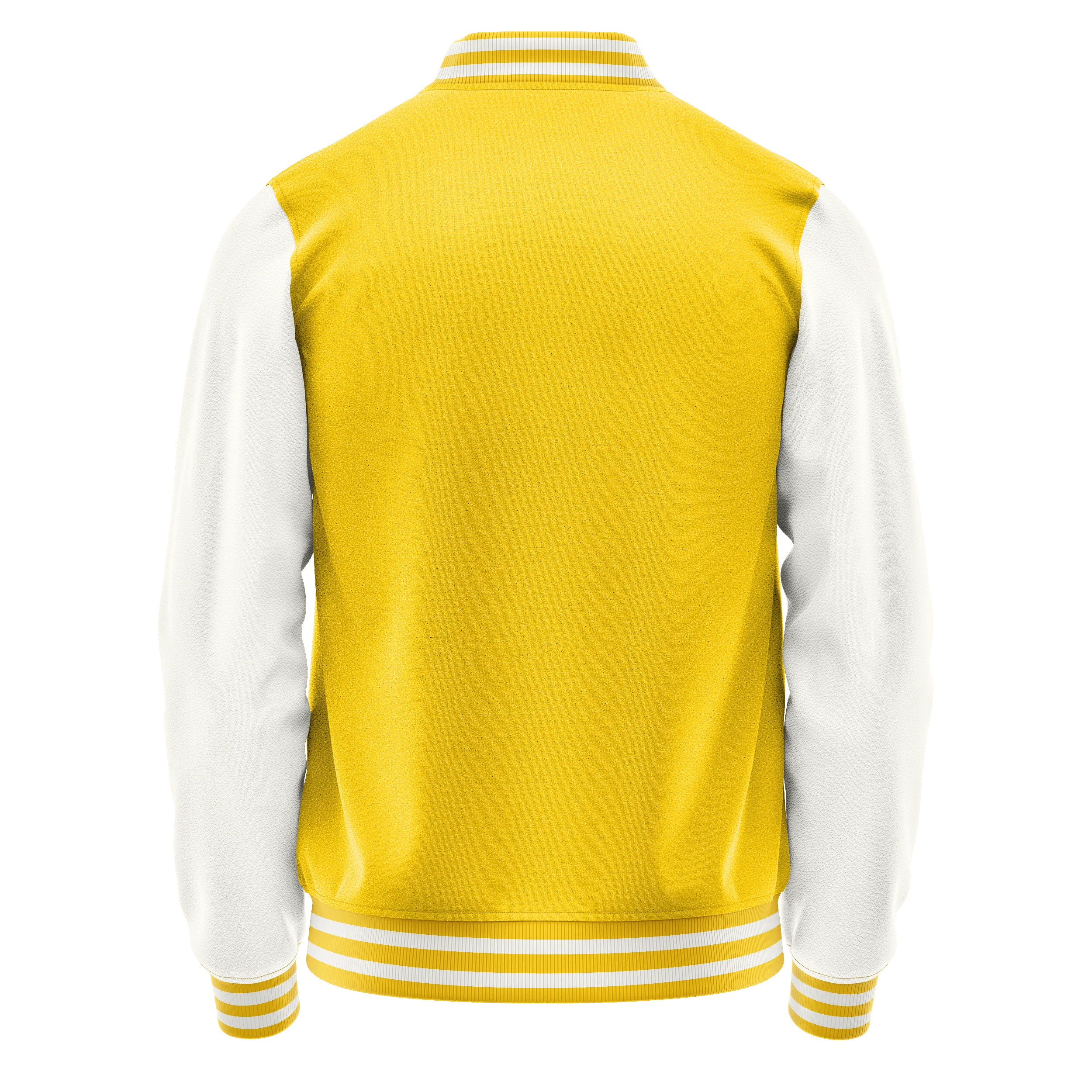 Gold & Weiß Leder Collegejacke