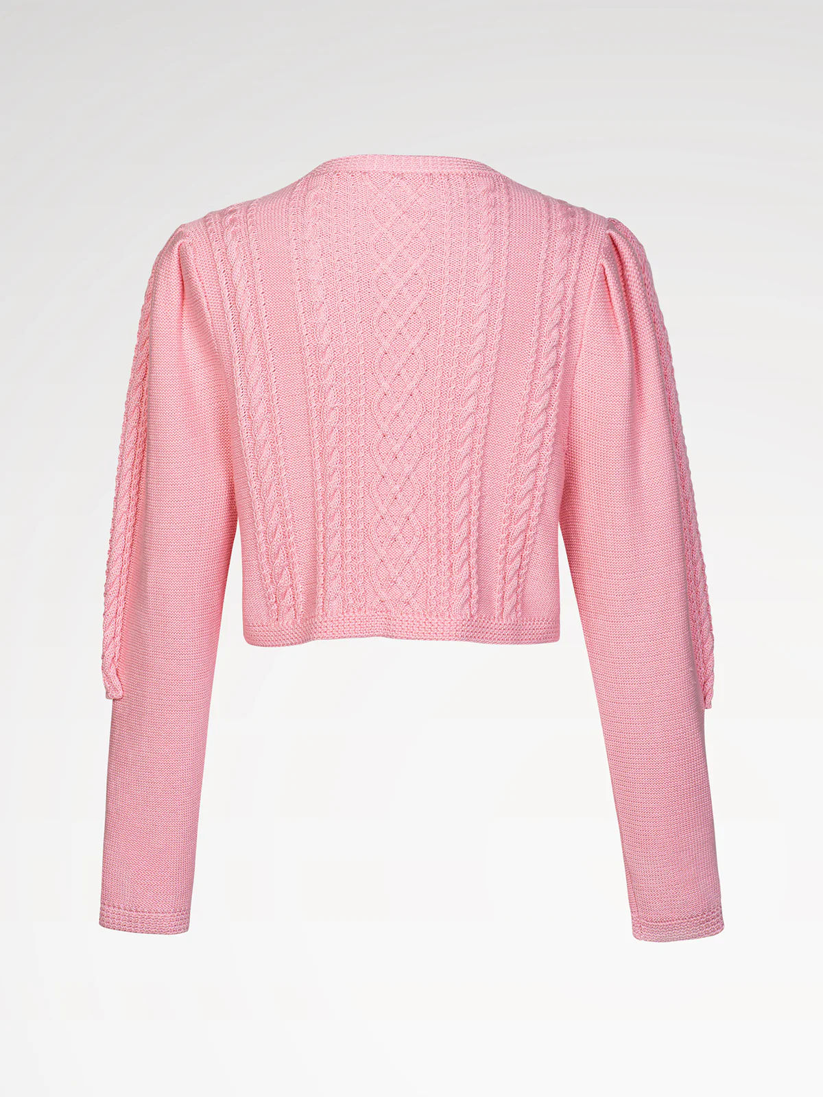 Damen Rosa Knöpfen Strick