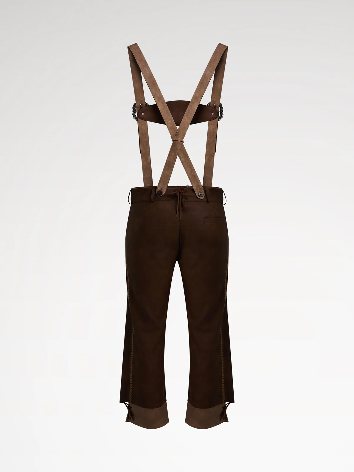 Braun Knöpfen Lederhosen