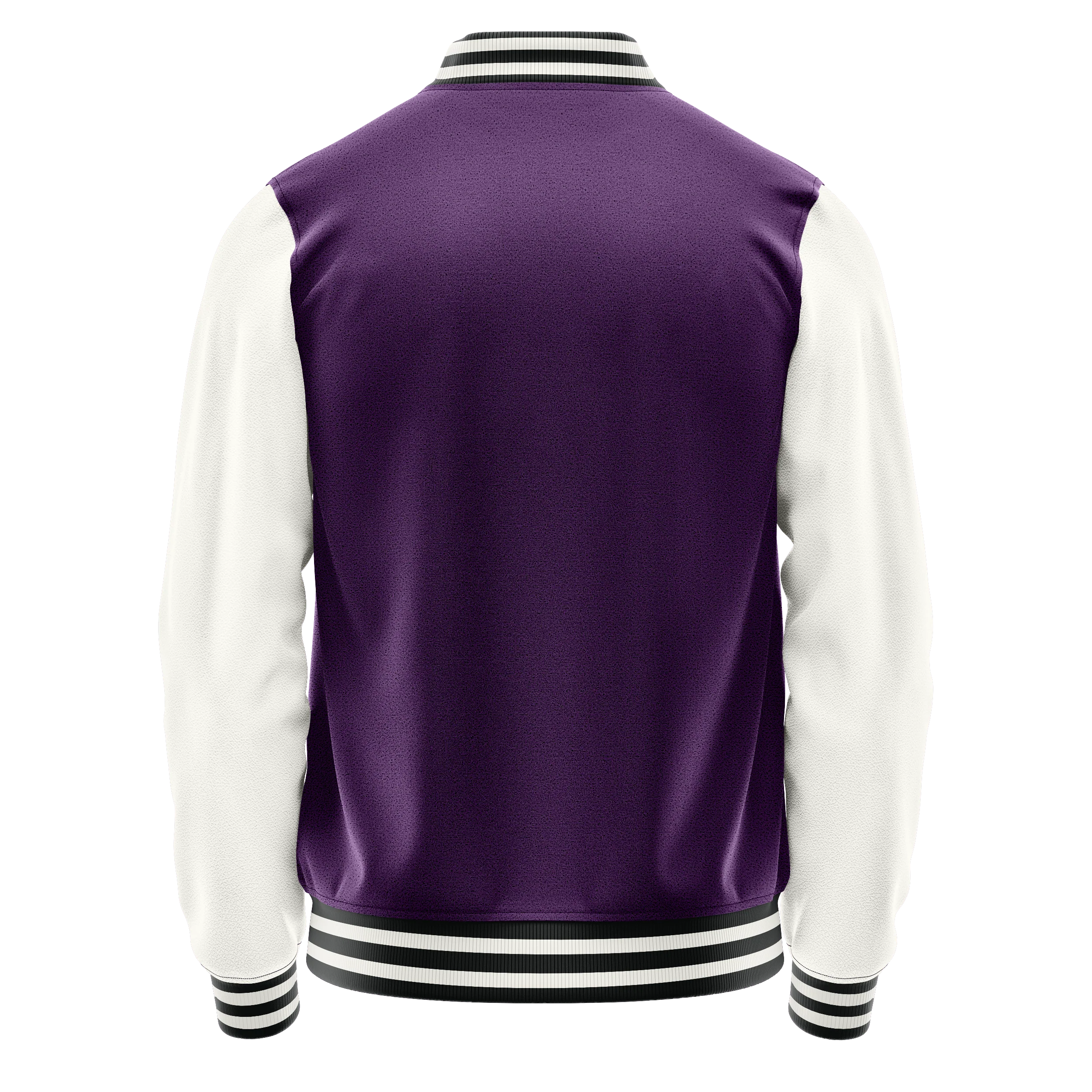 Lila & Weiß Leder Collegejacke