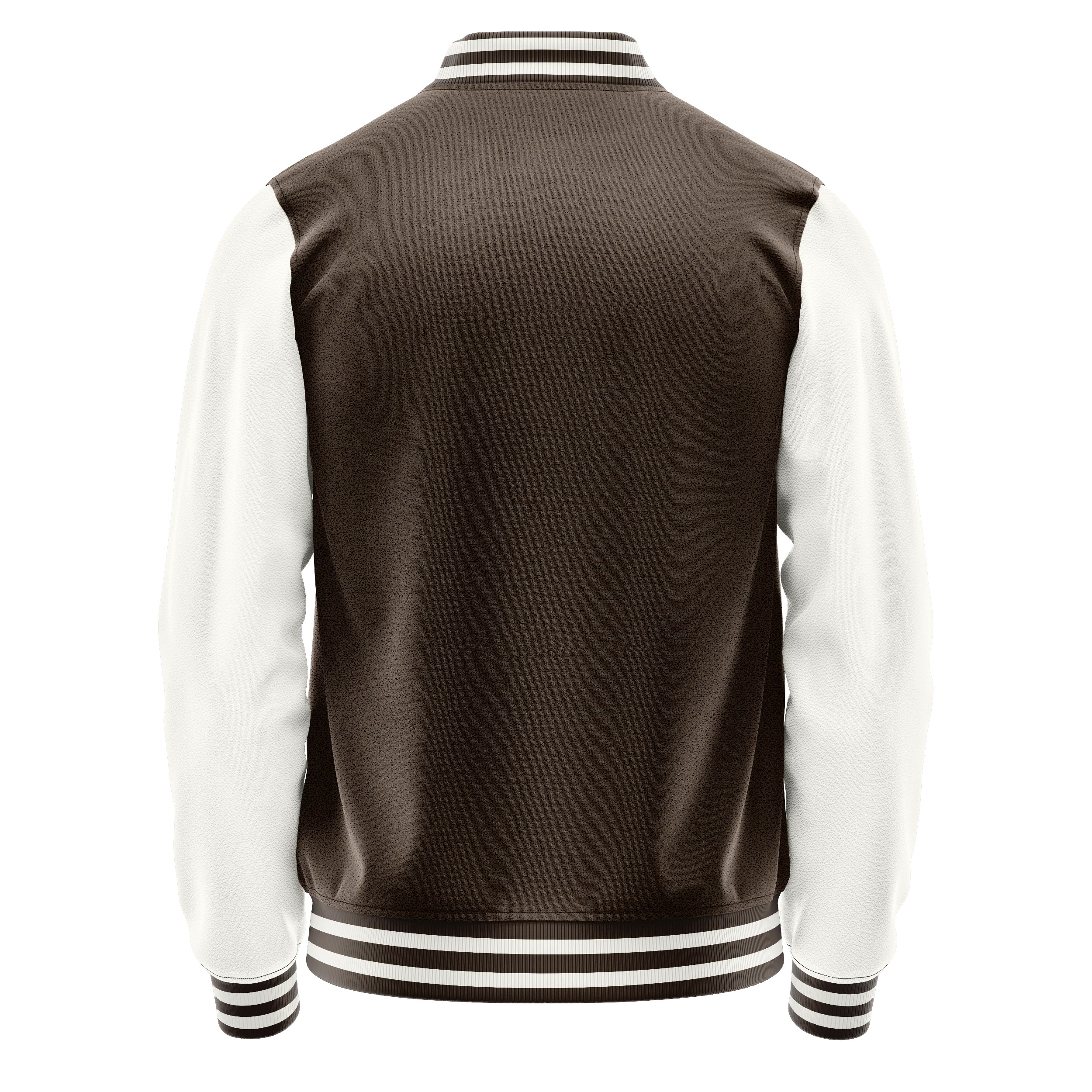 Braun & Weiß Leder Collegejacke