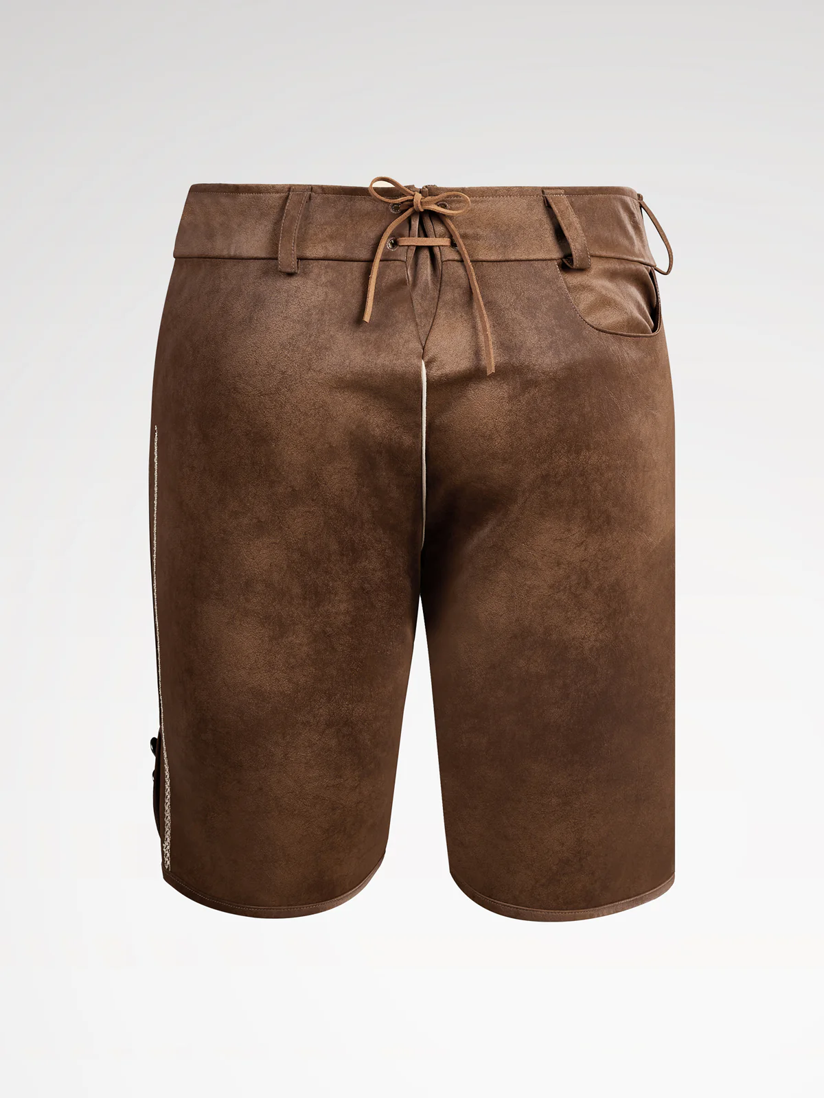 Braun Knöpfen Lederhosen