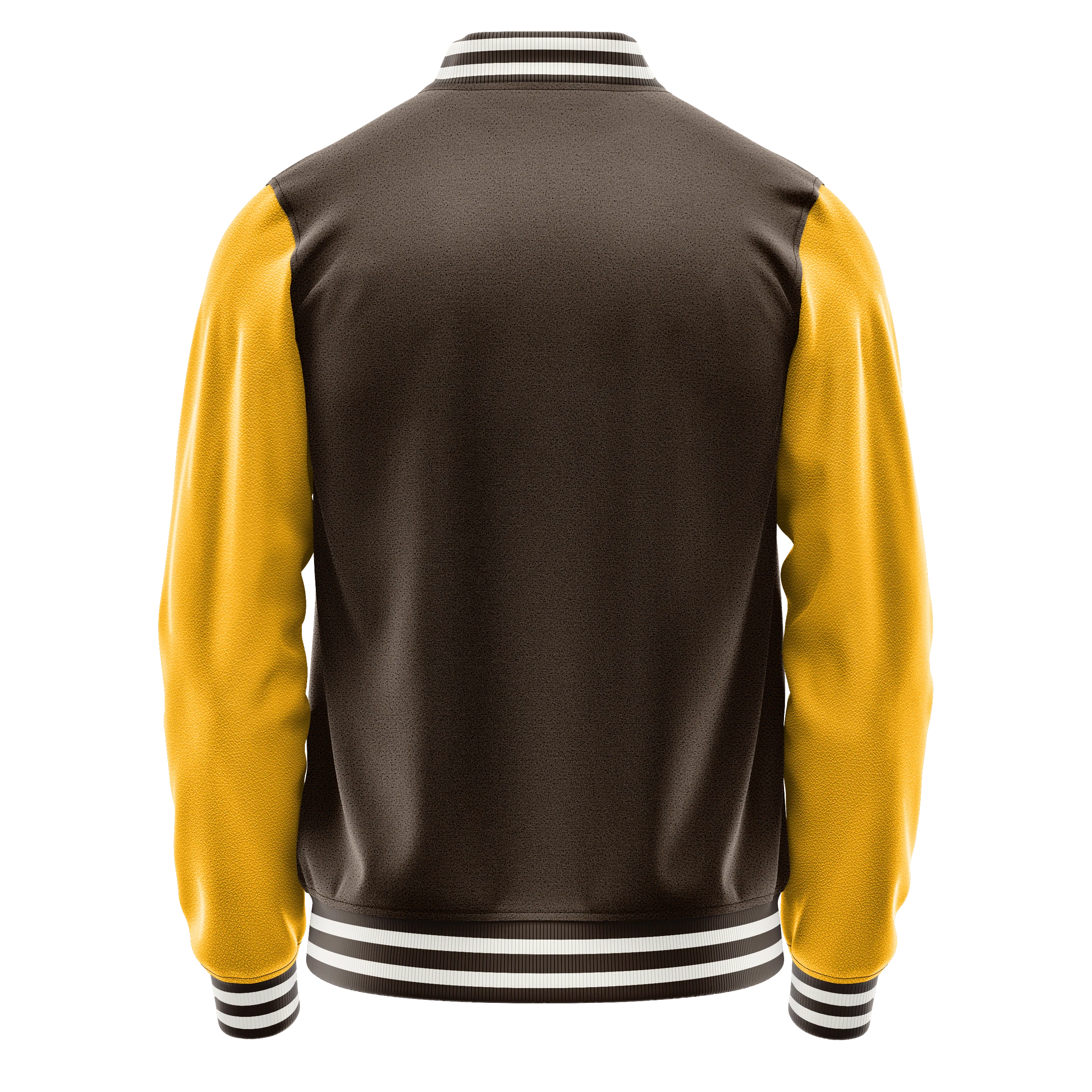 Braun & Gelb Leder Collegejacke