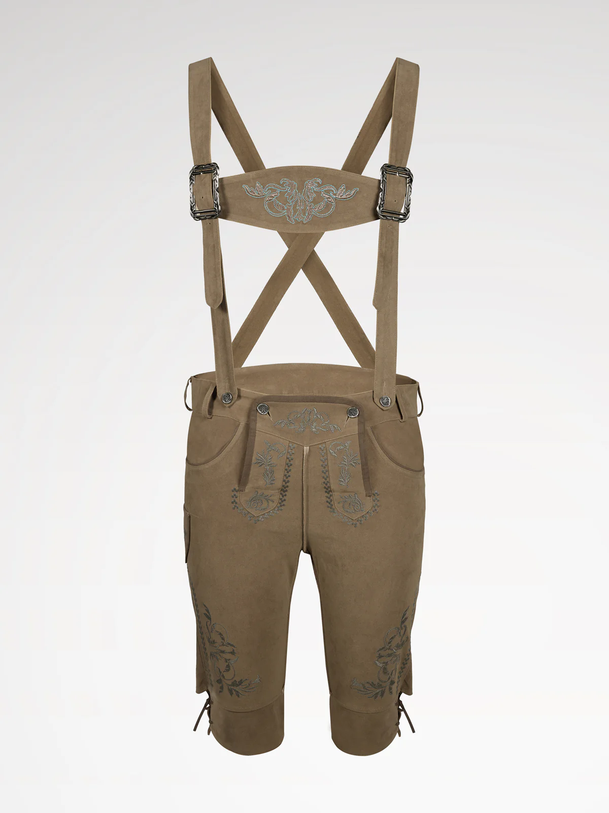Braun Knöpfen Lederhosen