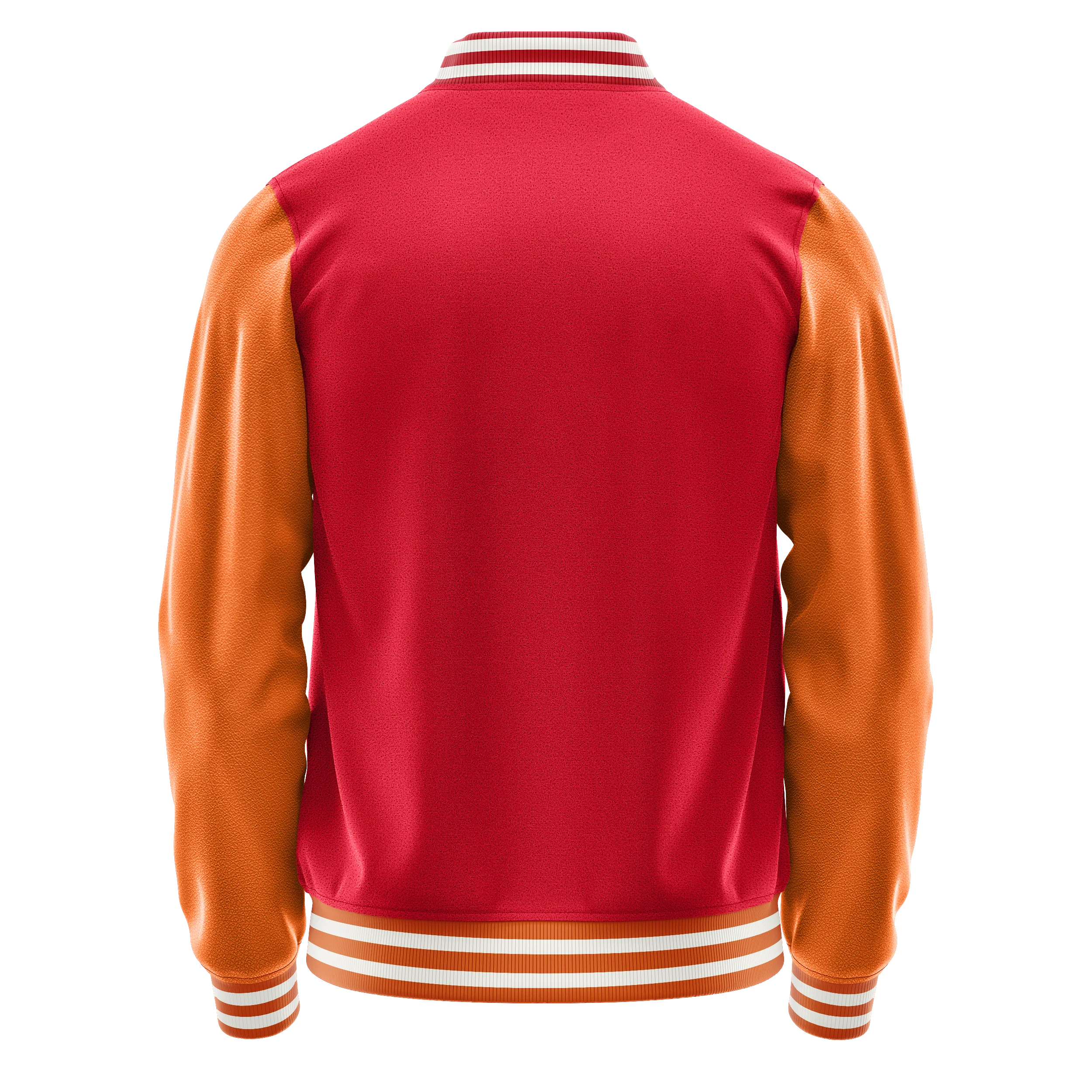 Rot & Orange Leder Collegejacke