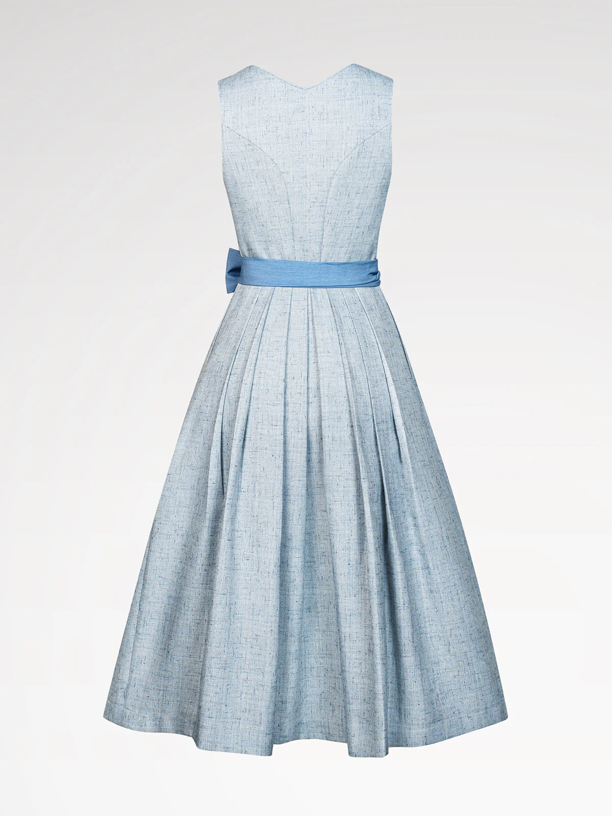 Damen Blau Knöpfen Dirndl