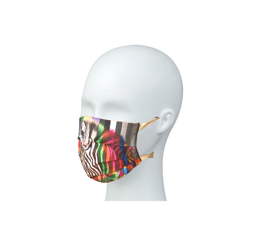 Zebra in Colour Mask
