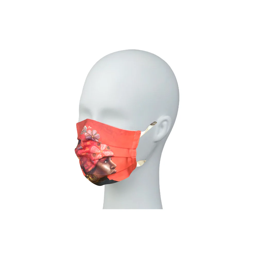African Woman Face Mask��Orange)