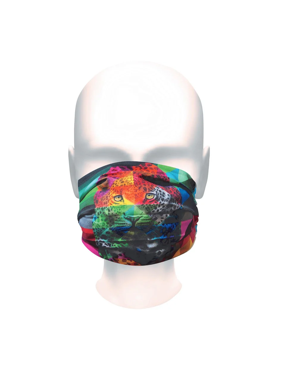 Leopard in Colour Face Mask