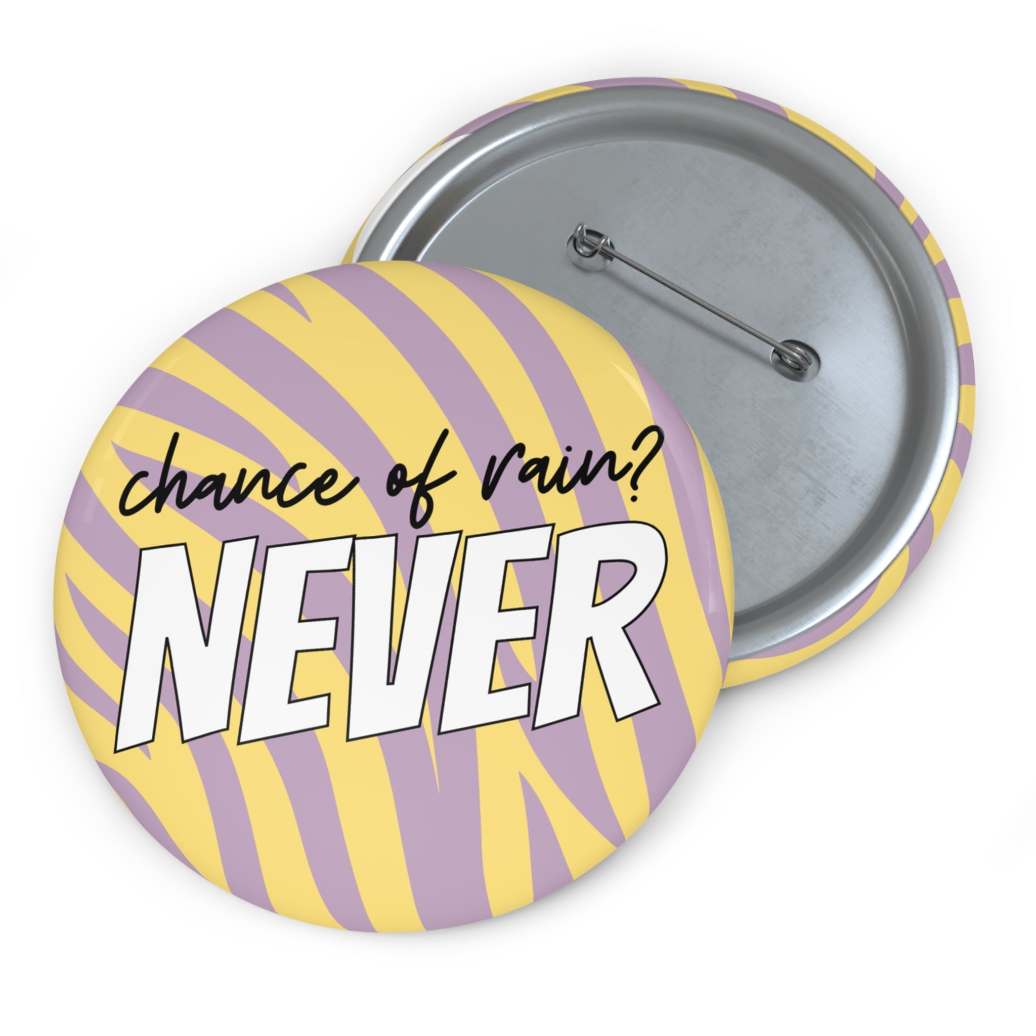 Chance of Rain? Never Gameday Pin