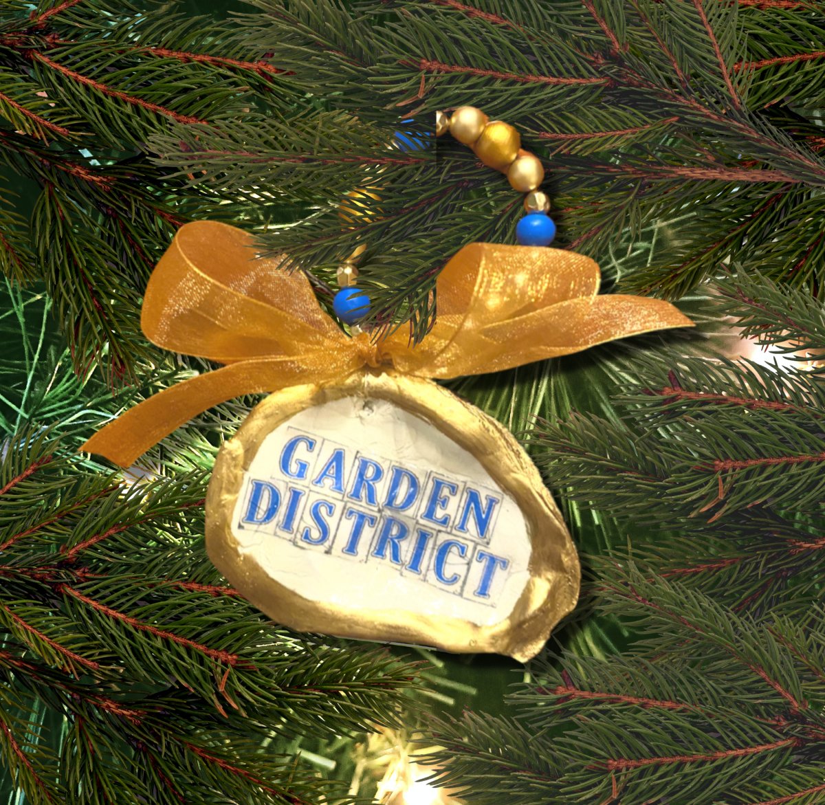 New Orleans Street Tiles: Garden District Oyster Ornament