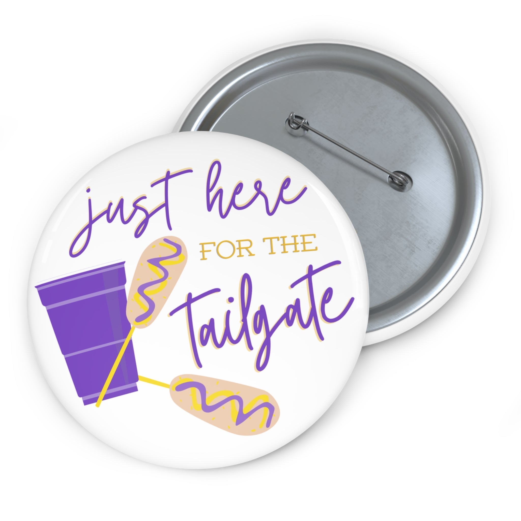 Just Here for the Tailgate - Purple