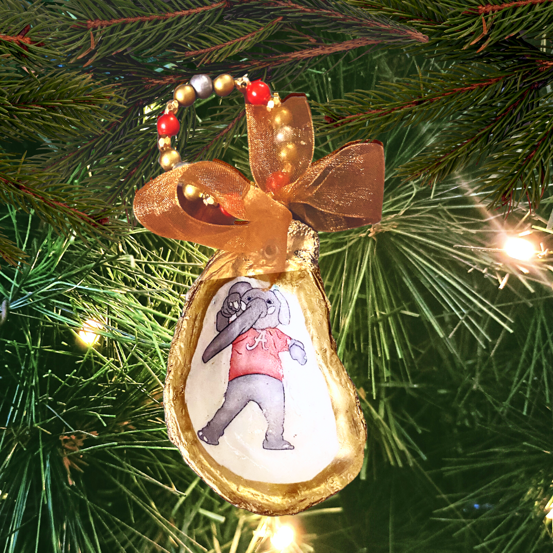 Mascot Series: Alabama Oyster Ornament