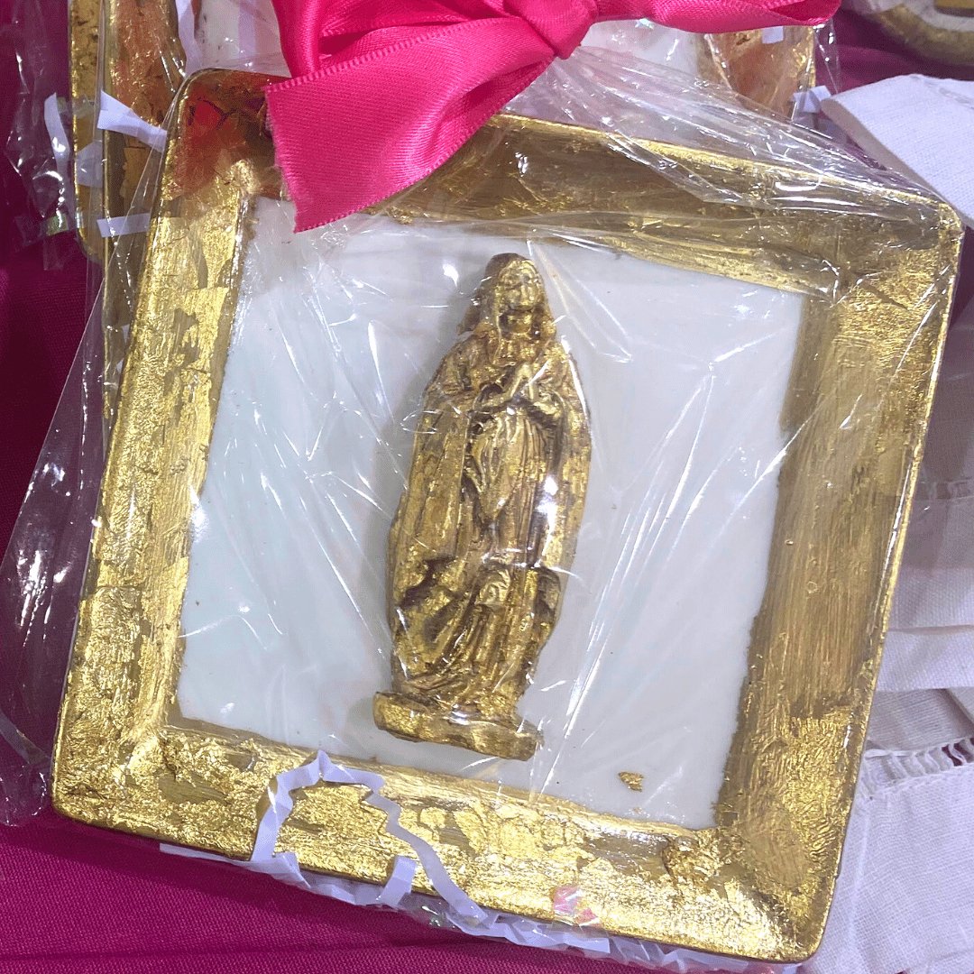 Gold Leaf Mary Ring Dish