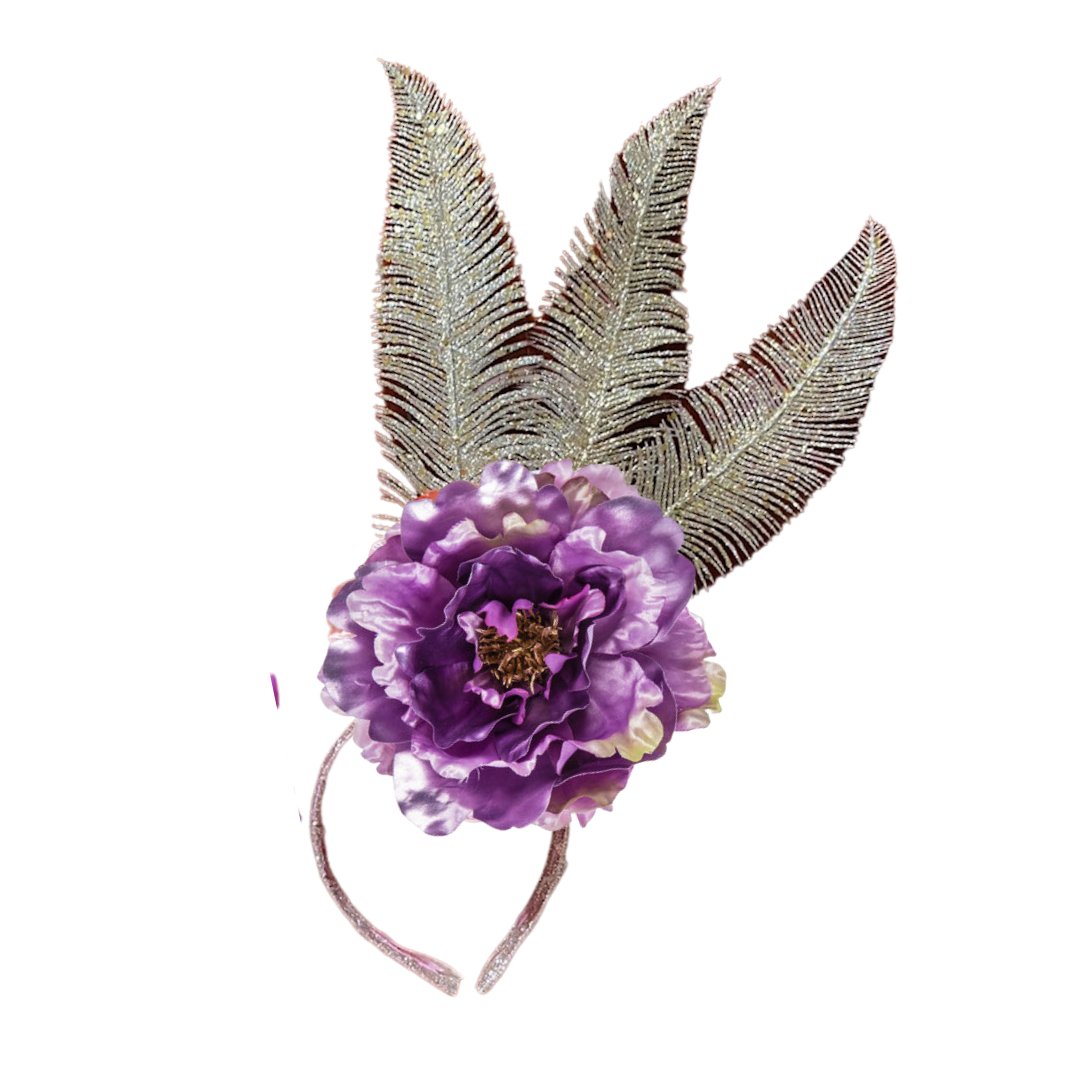 Lavender Haze Floral Headpiece