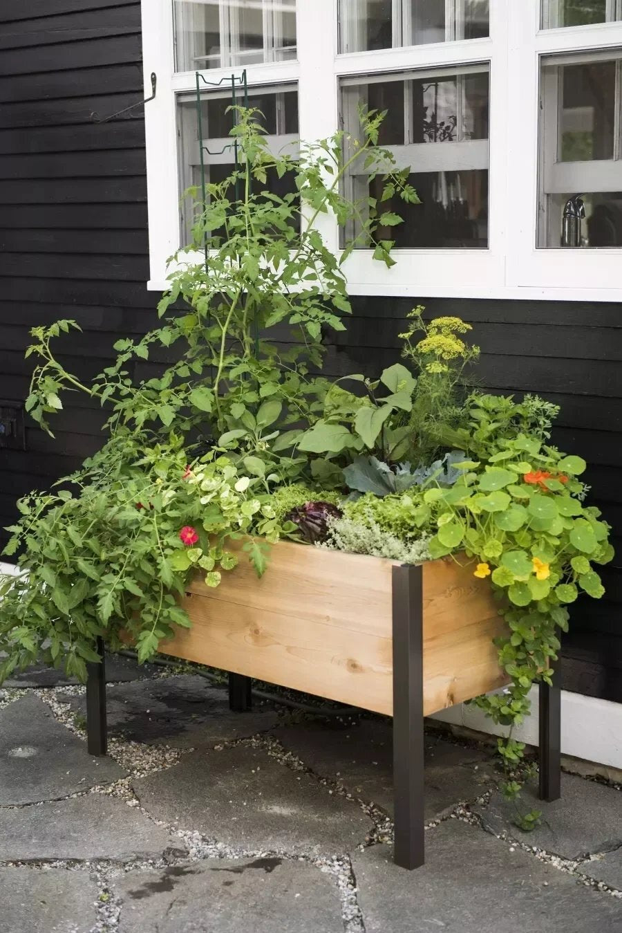 EcoStained Self-Watering Raised Planter Box Cedar 96x24x29