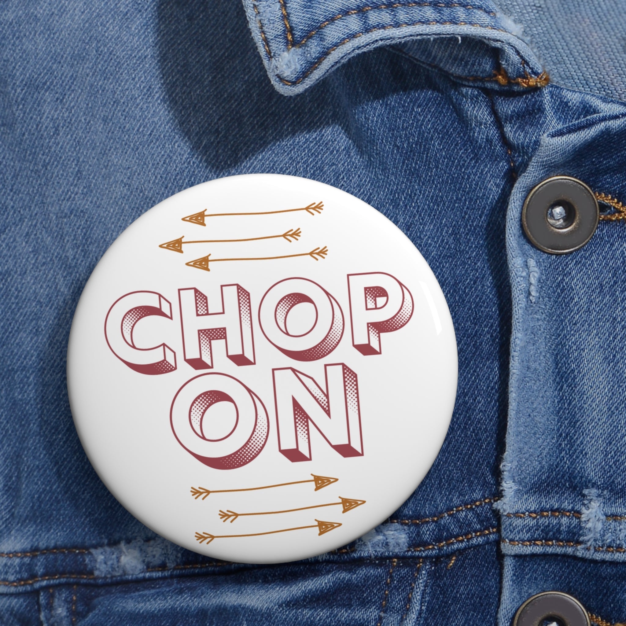Spear Chop On Gameday Pin