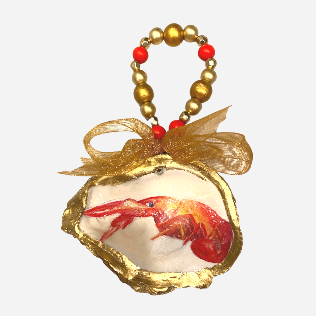 Cajun Crawfish Oyster Ornament