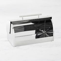 Stainless Steel and Glass Bread Box