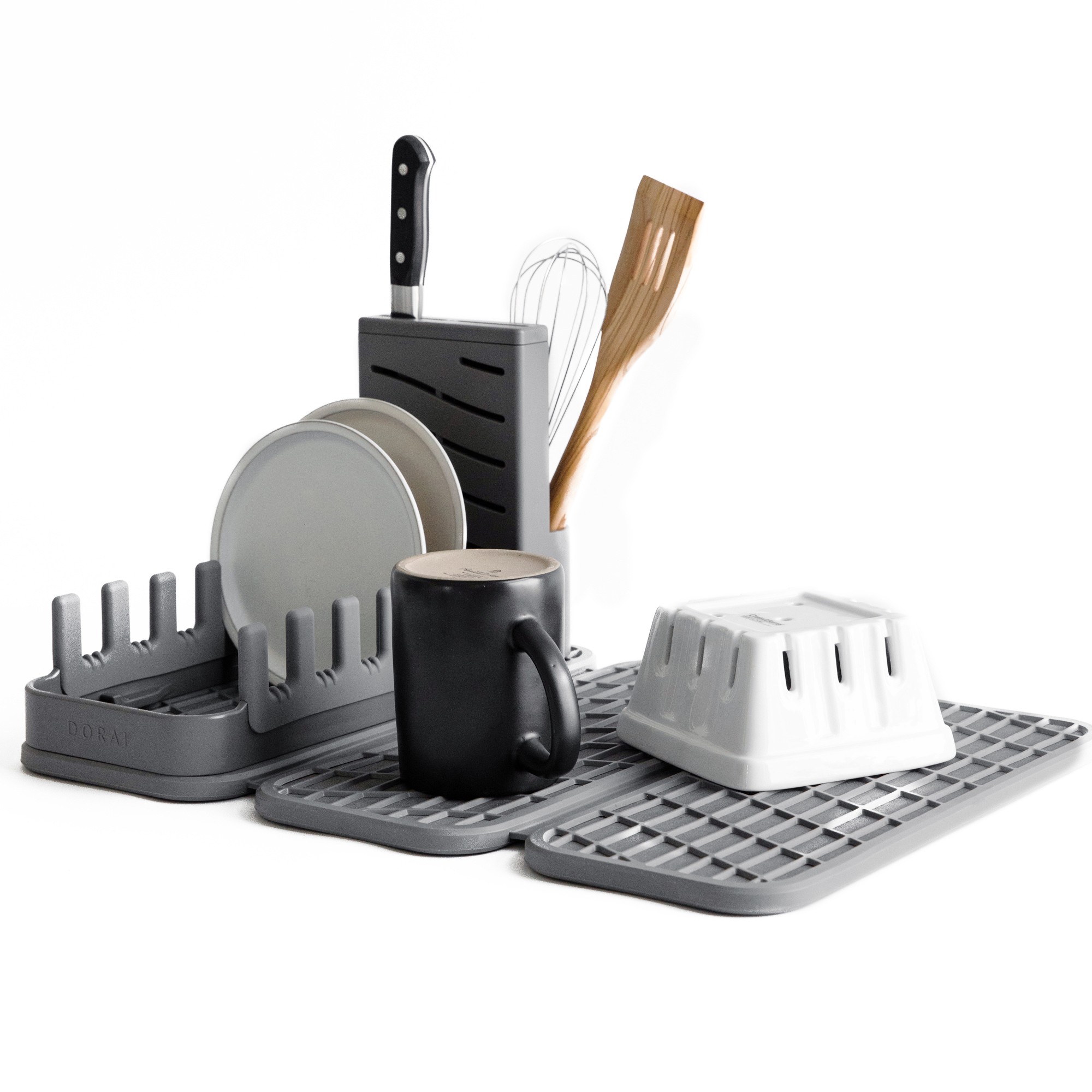 Dorai Dish Pad and Dish Pad Rack
