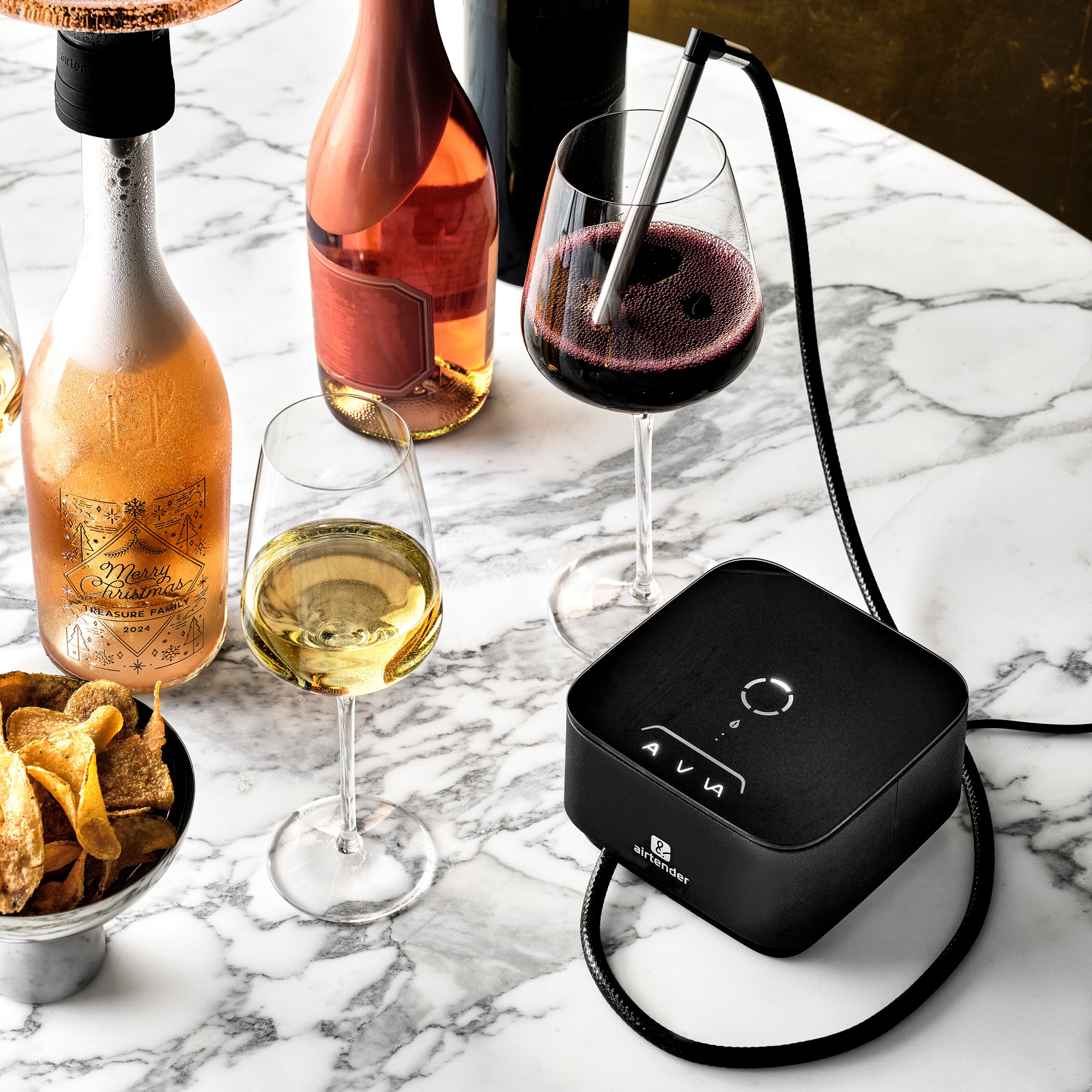 Airtender® Manual Wine Aerator & Perservation Set