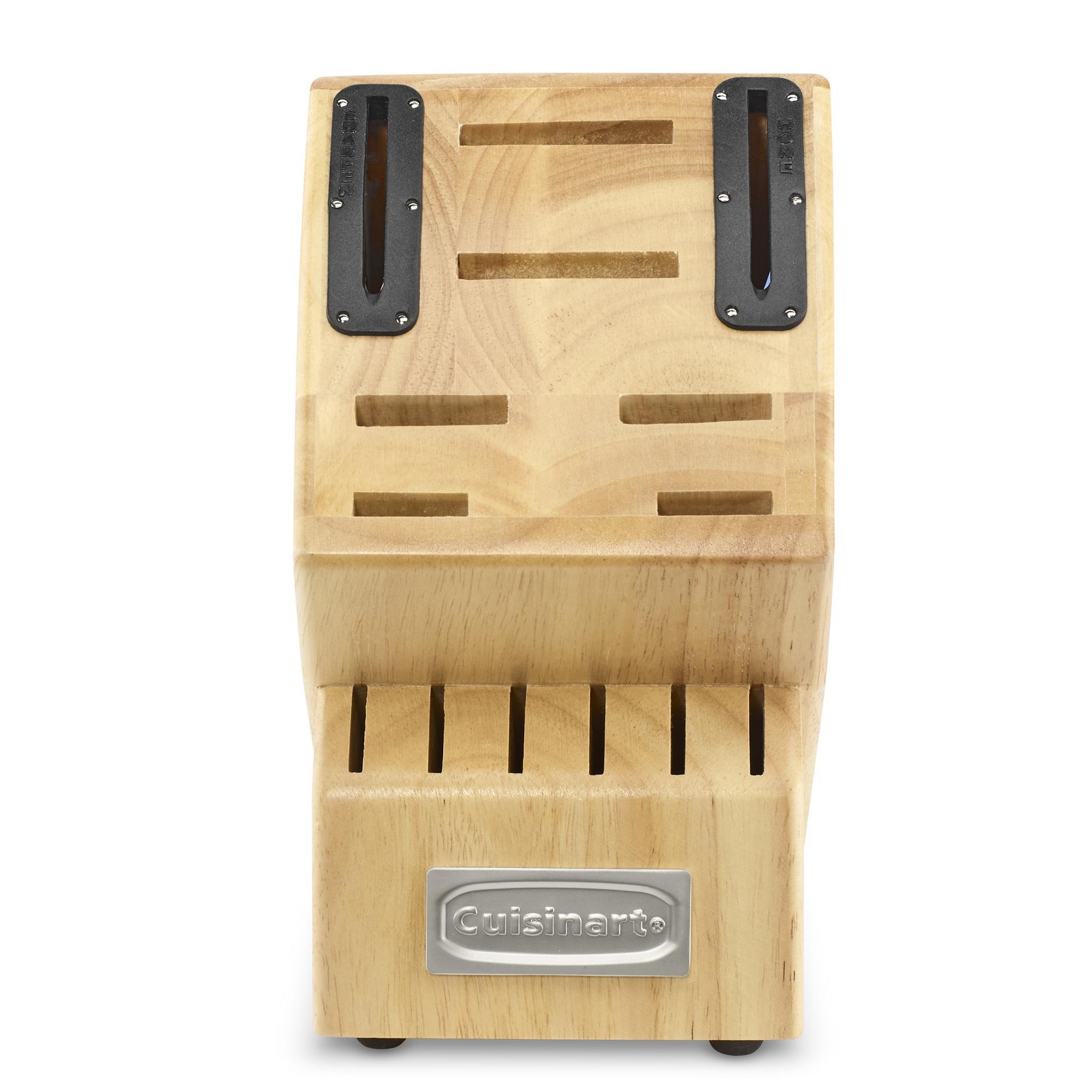 Cuisinart Nitrogen-Infused Stainless-Steel Knife Block with Built in Sharpener, Set of 15