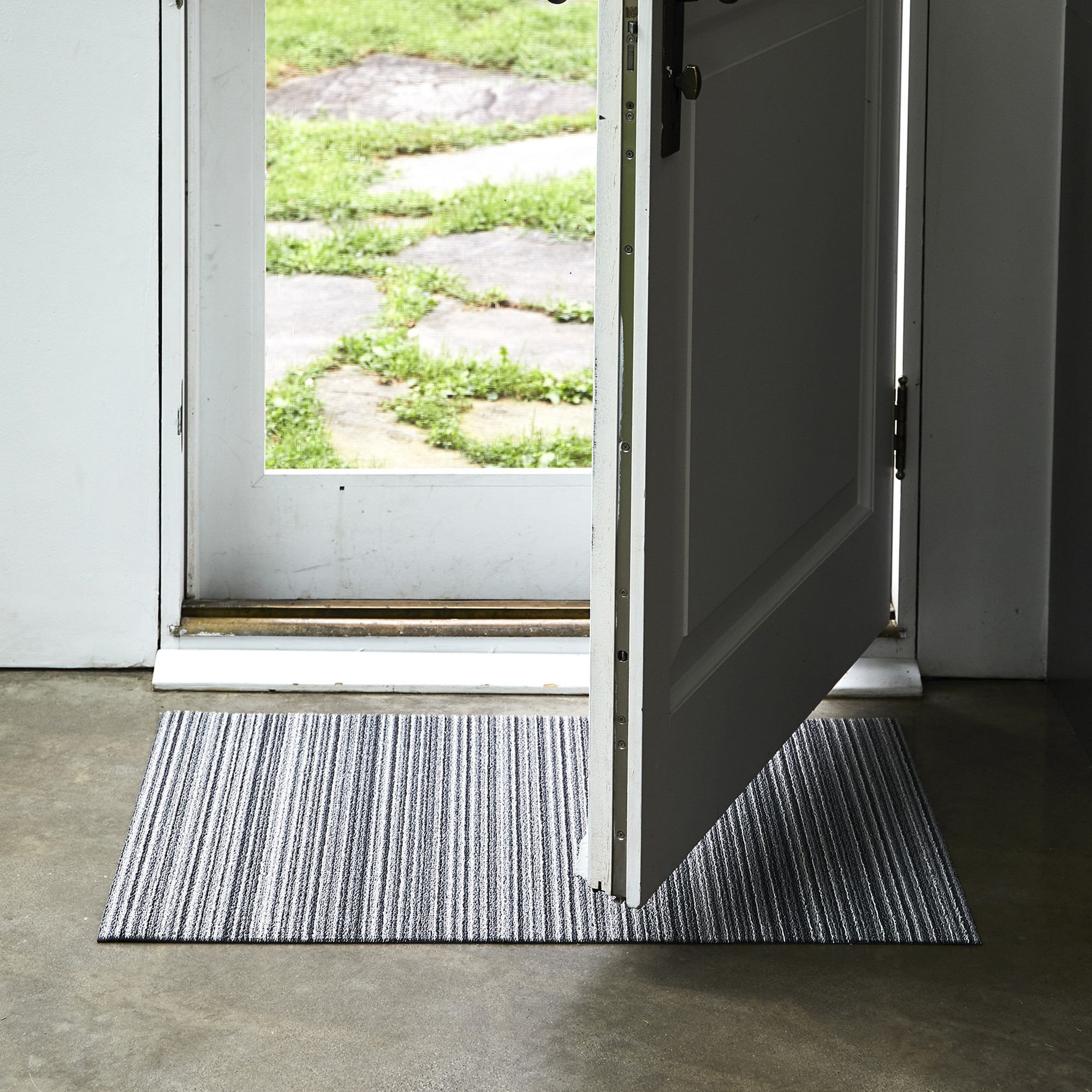 Chilewich Easy Care Skinny Stripe Shag Floormat