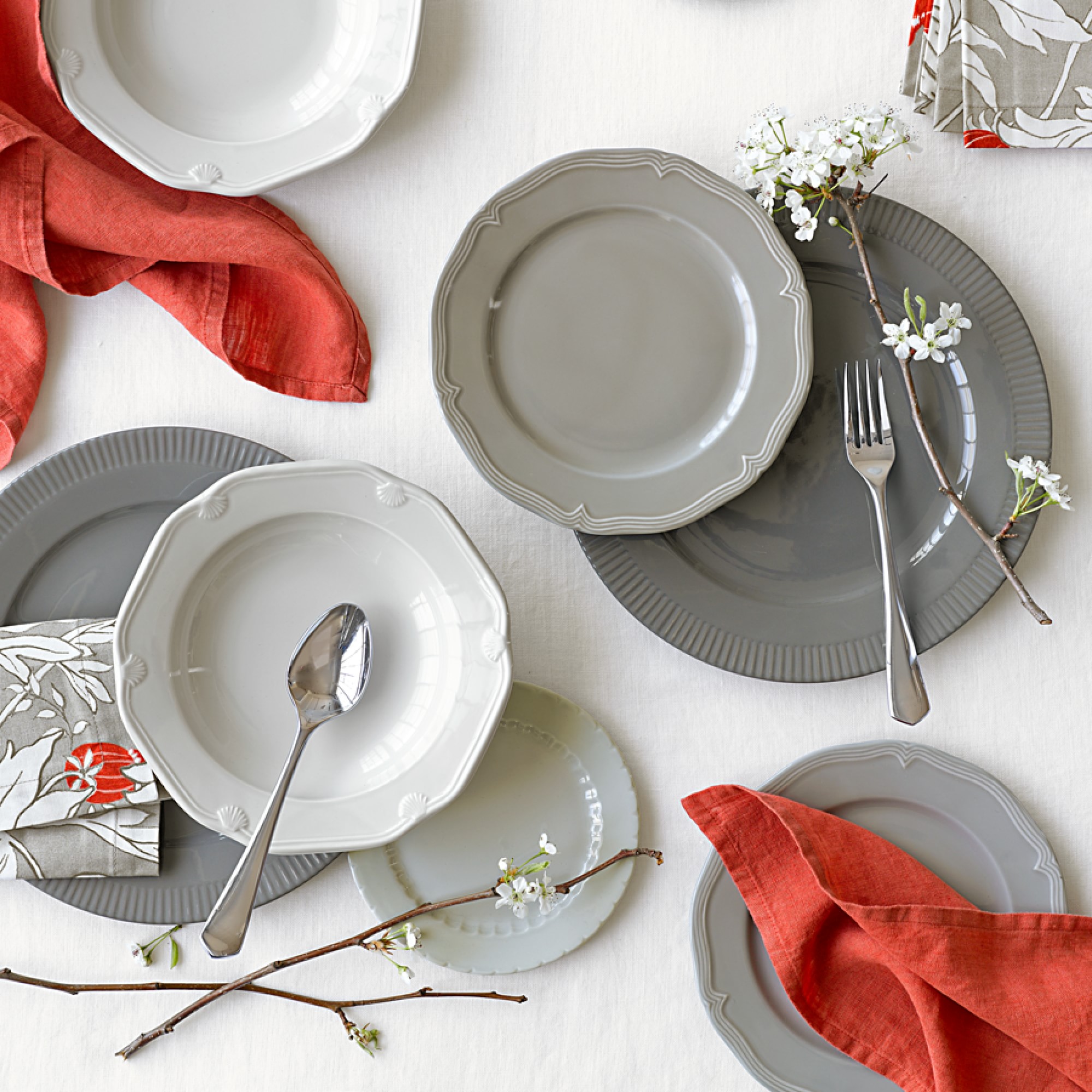 Pillivuyt Eclectique Porcelain Soup Plates, Set of 4