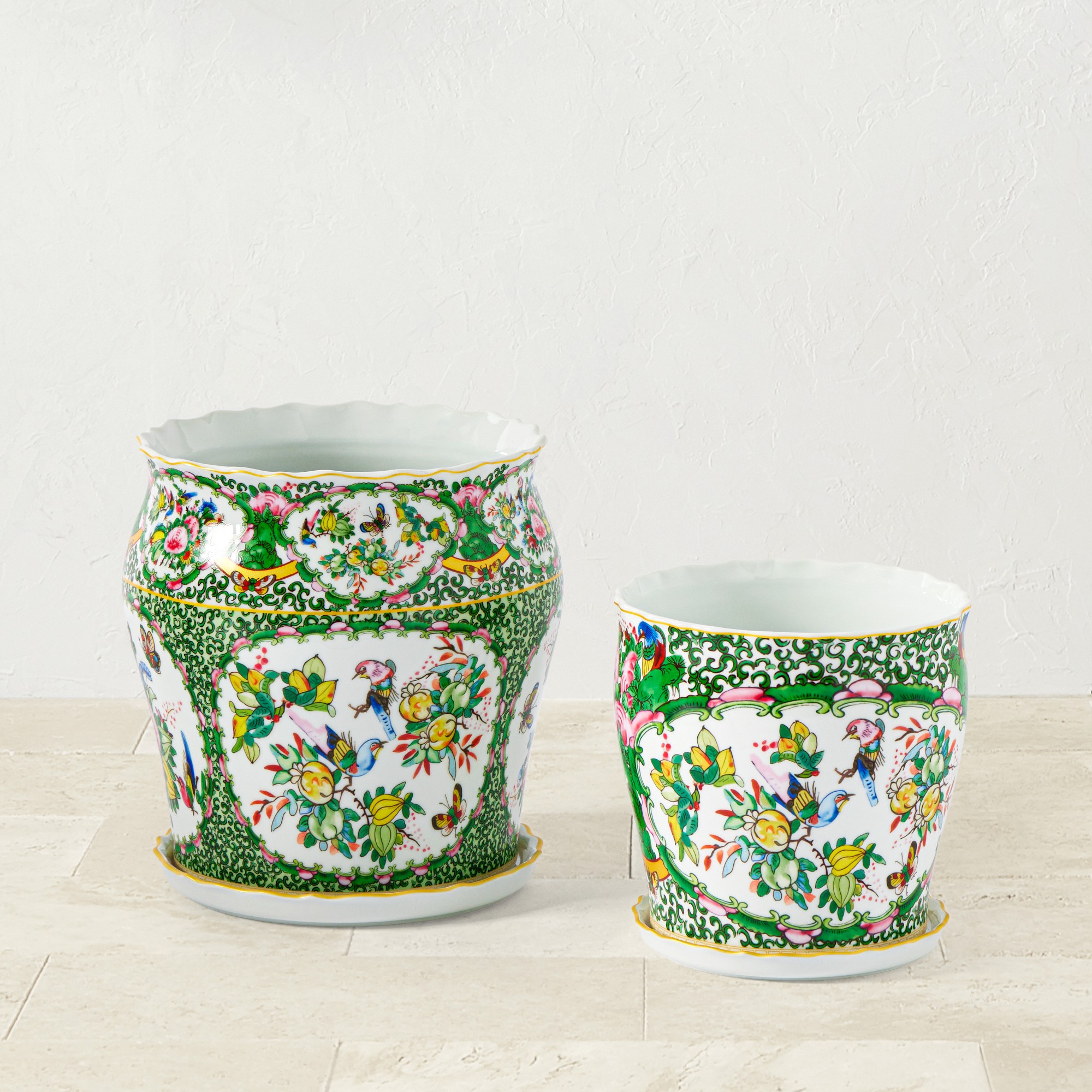 Famille Rose Planter Collection