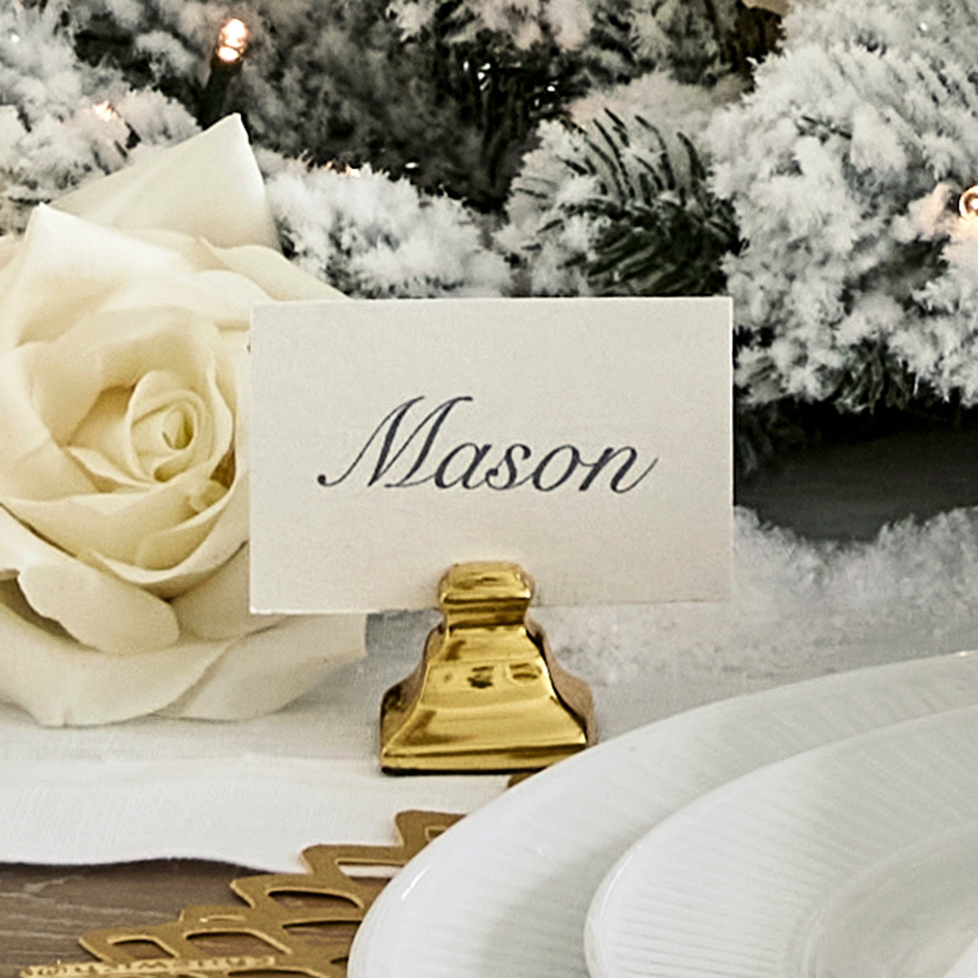 Heirloom Name Card Holders, Set of 4