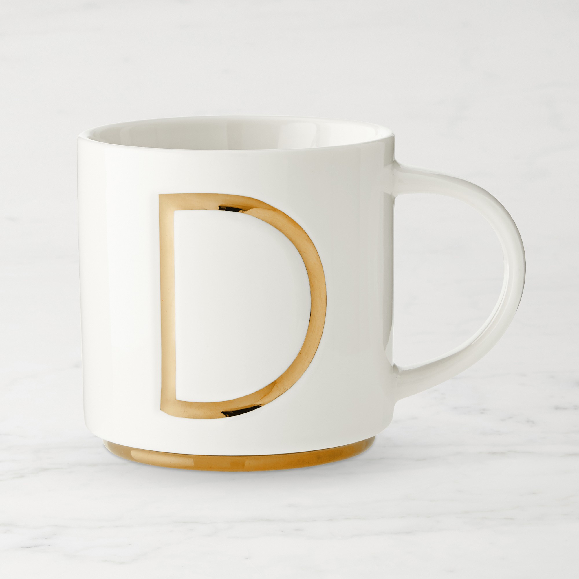 Gold Monogram Mug