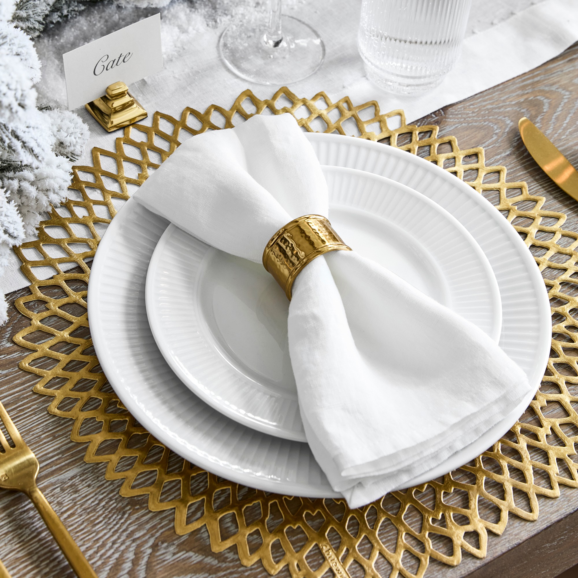 Chilewich Dahlia Round Placemats