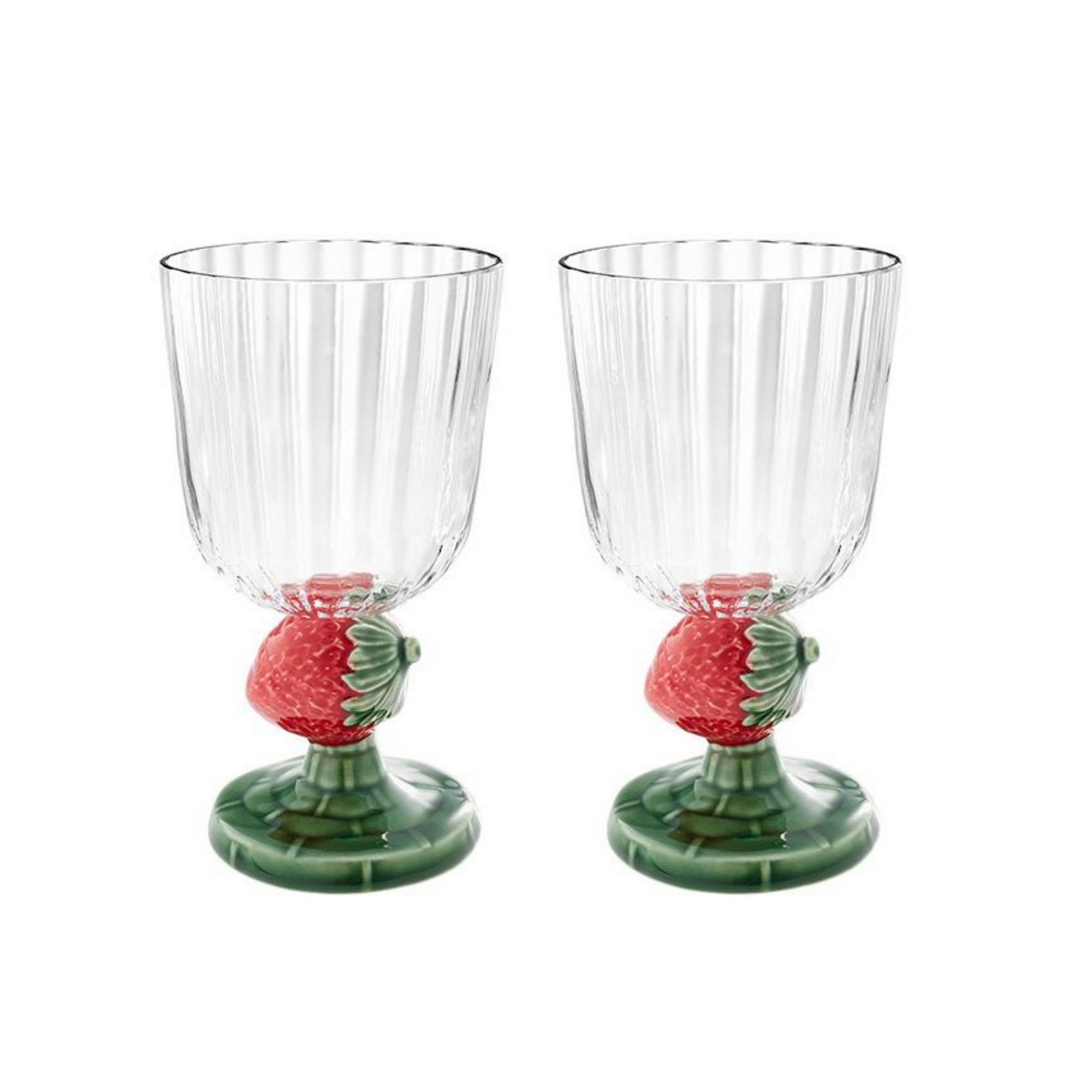 Bordallo Pinheiro Carmen Fruit Goblets, Set of 2