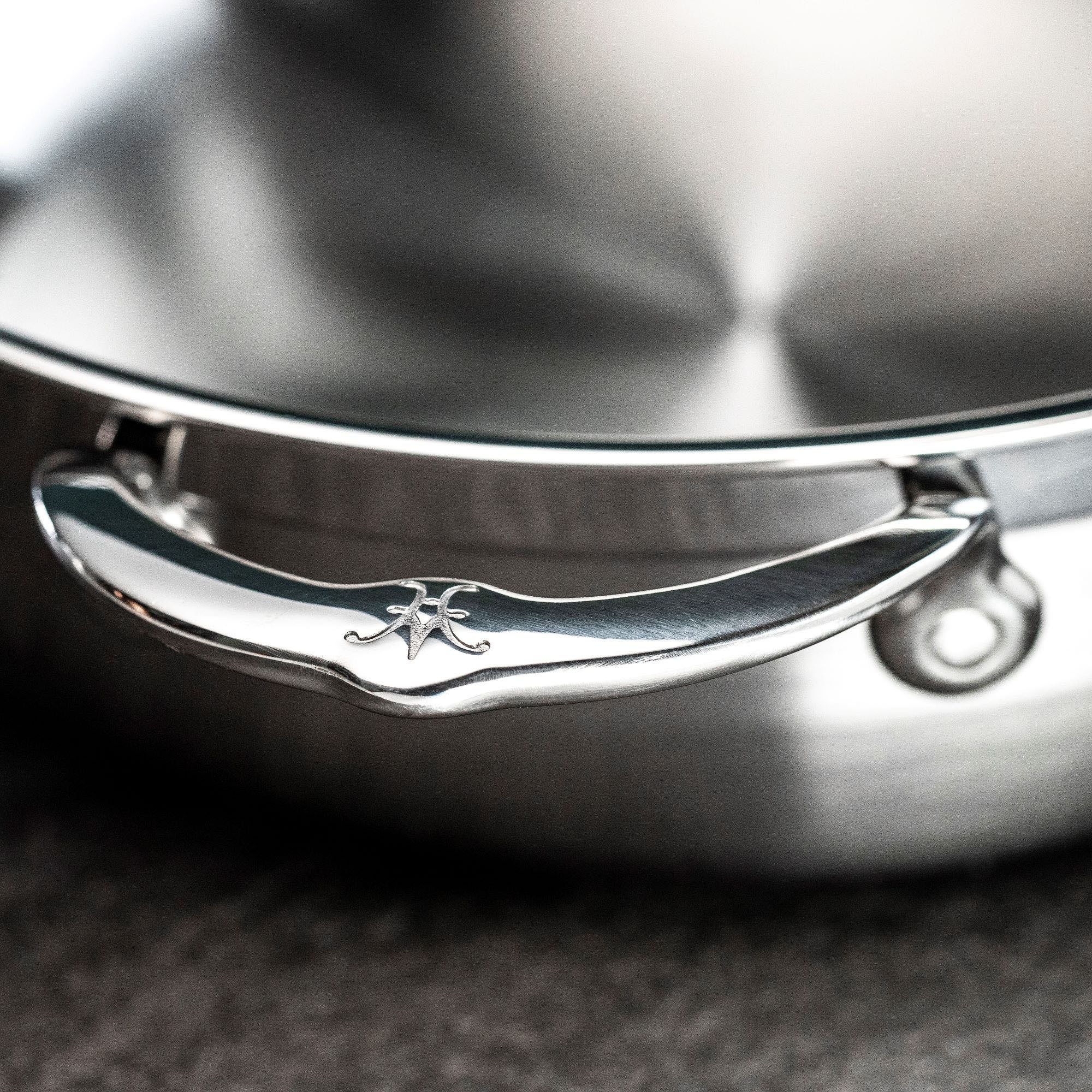 Hestan ProBond Professional Clad Stainless-Steel Essential Pan with Helper Handle, 5-Qt.