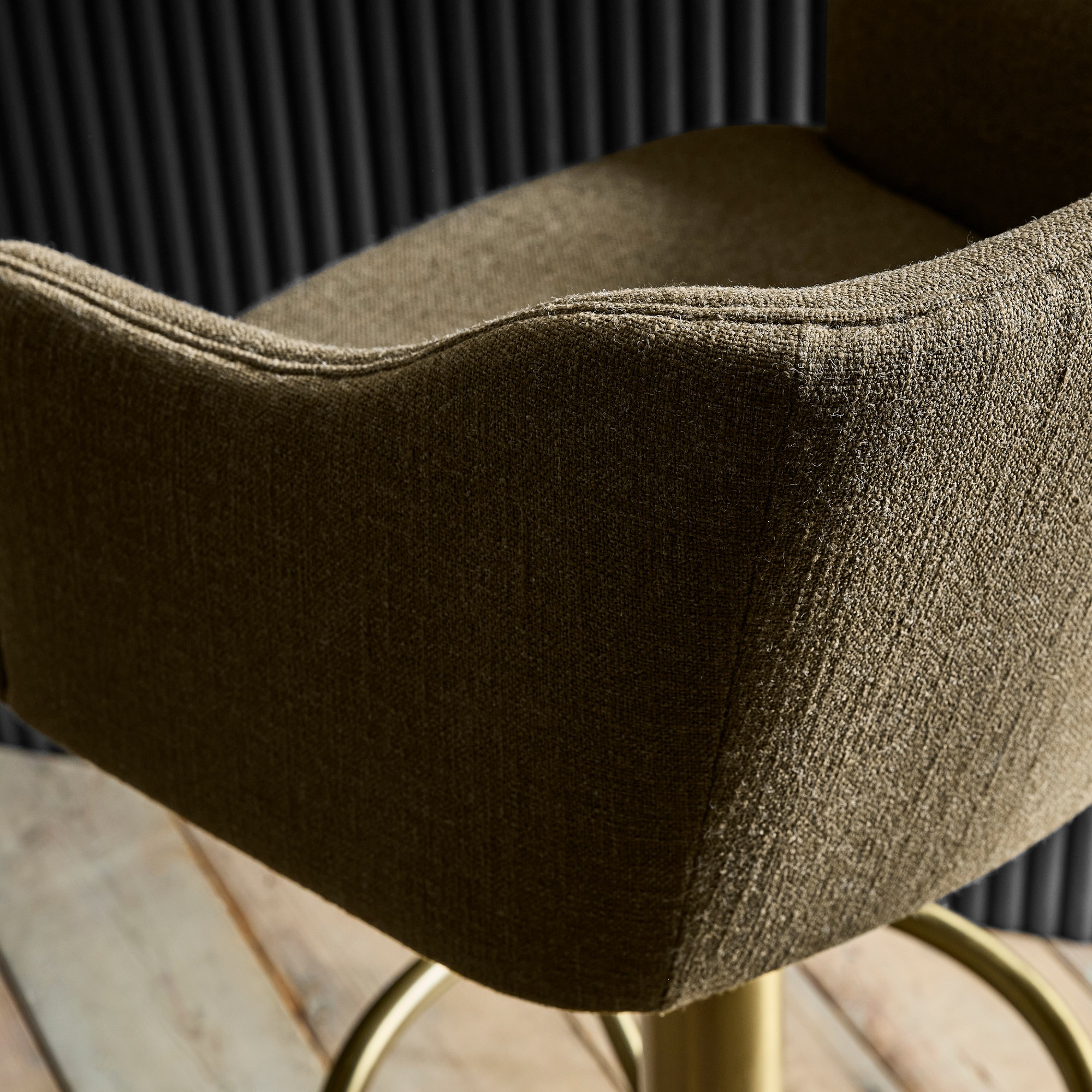 Harding Upholstered Pedestal Counter  & Bar Stool