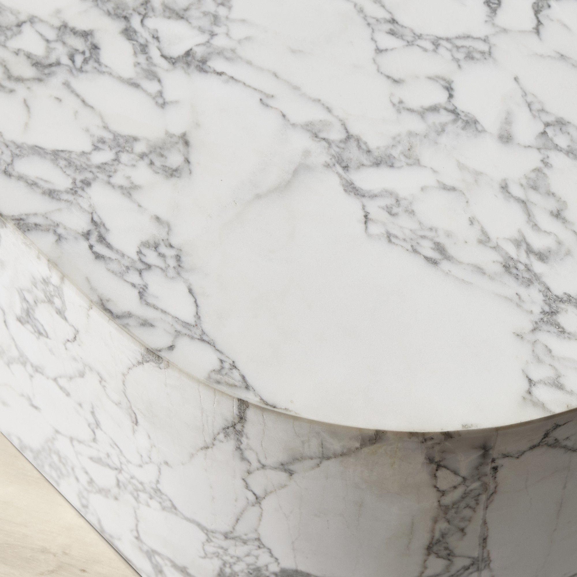 Vittoria Arbescato Curved Edge Coffee Table (48