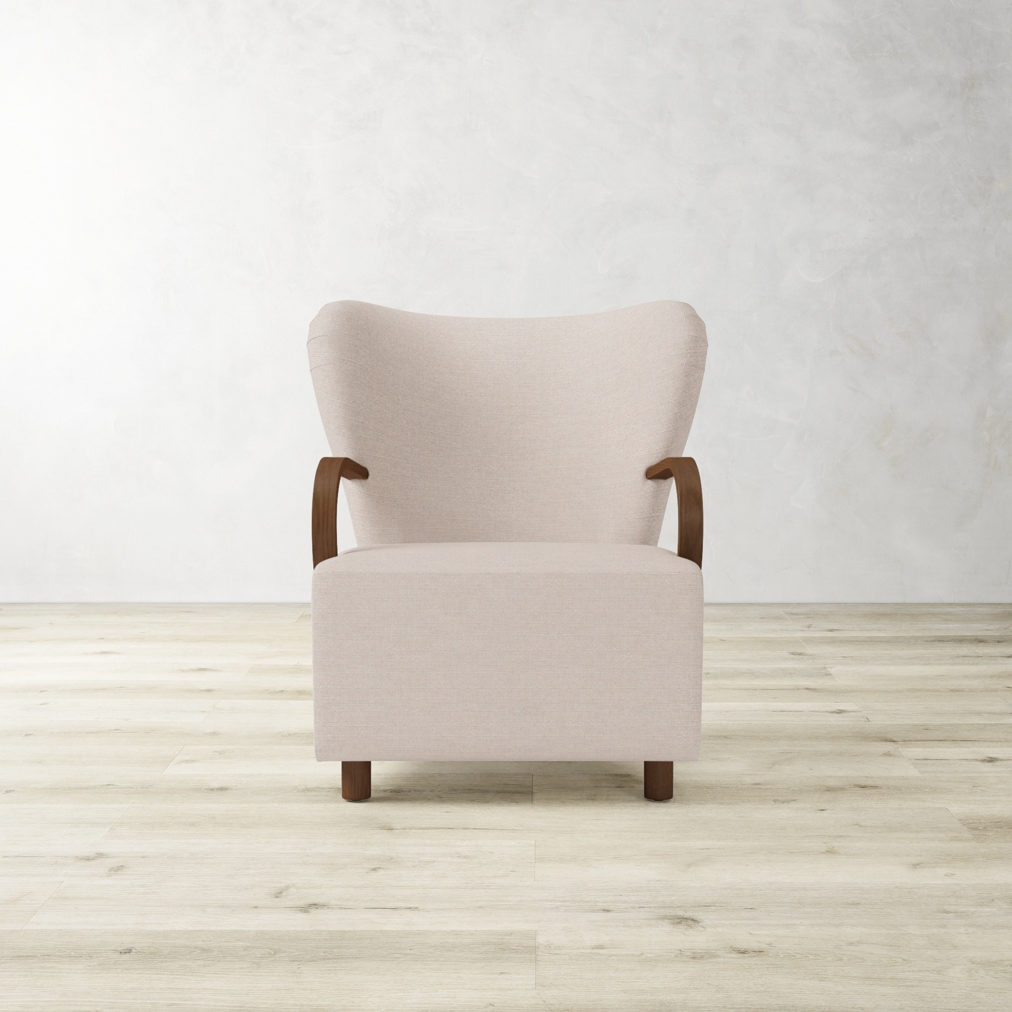Corban Bentwood Upholstered Occasional Chair