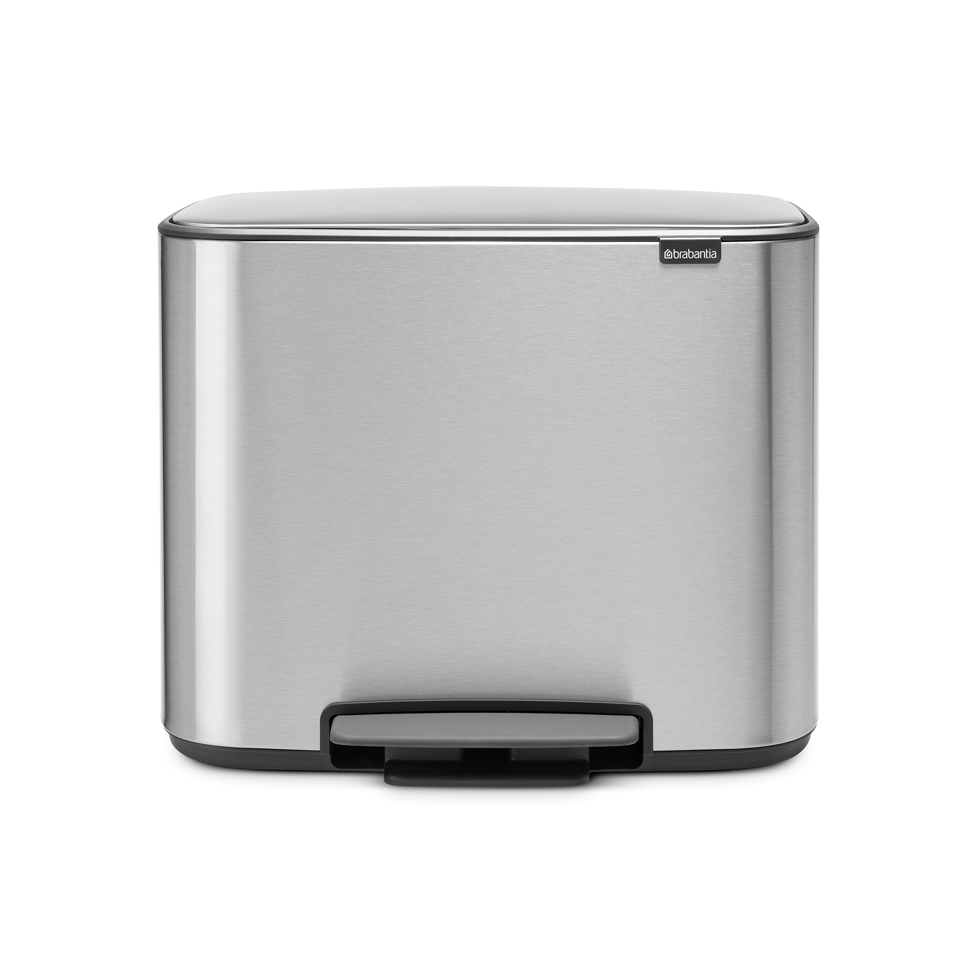 Brabantia Bo Step On Multi Compartment Recycling Trash Can, 3 x 3 Gallon
