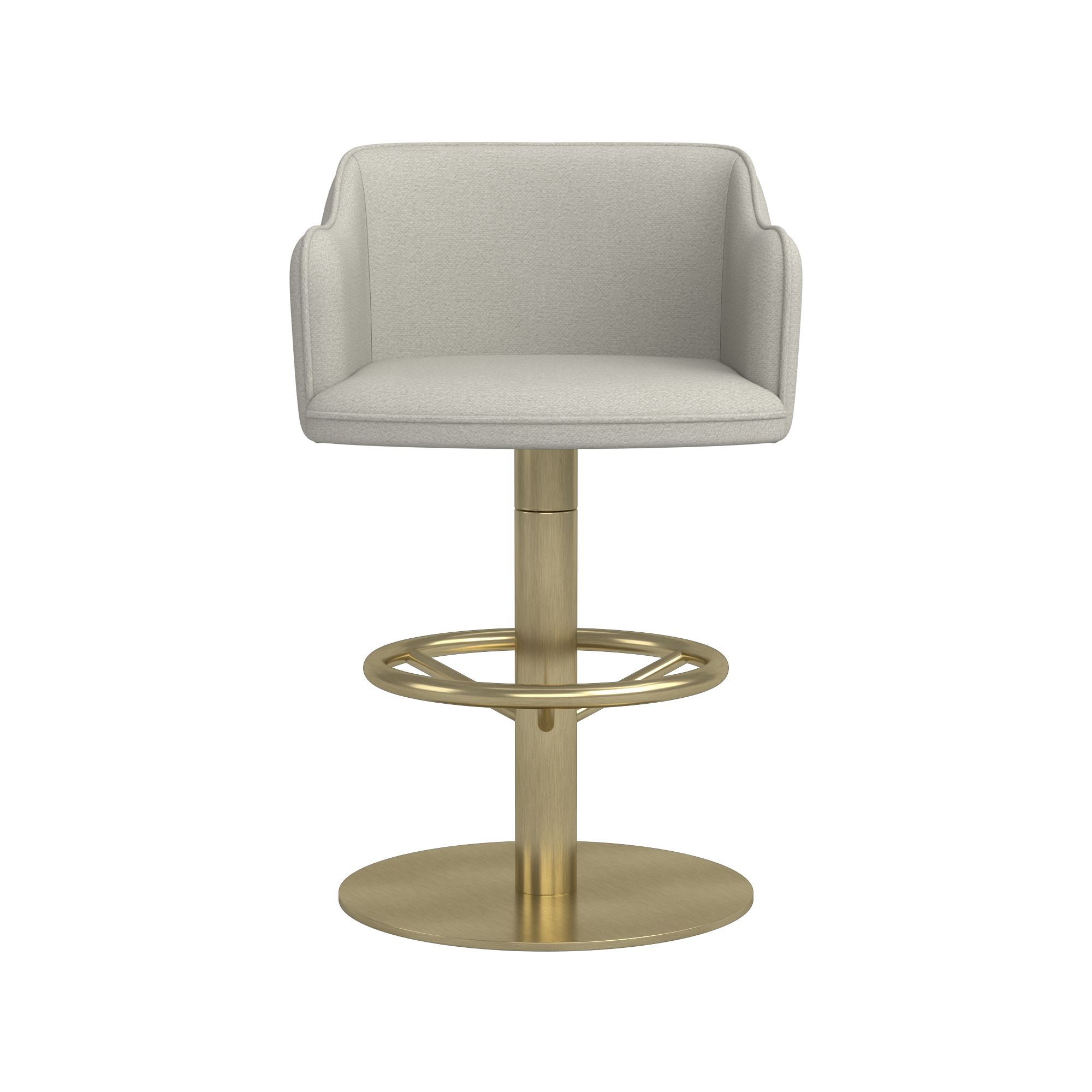 Harding Upholstered Pedestal Counter  & Bar Stool