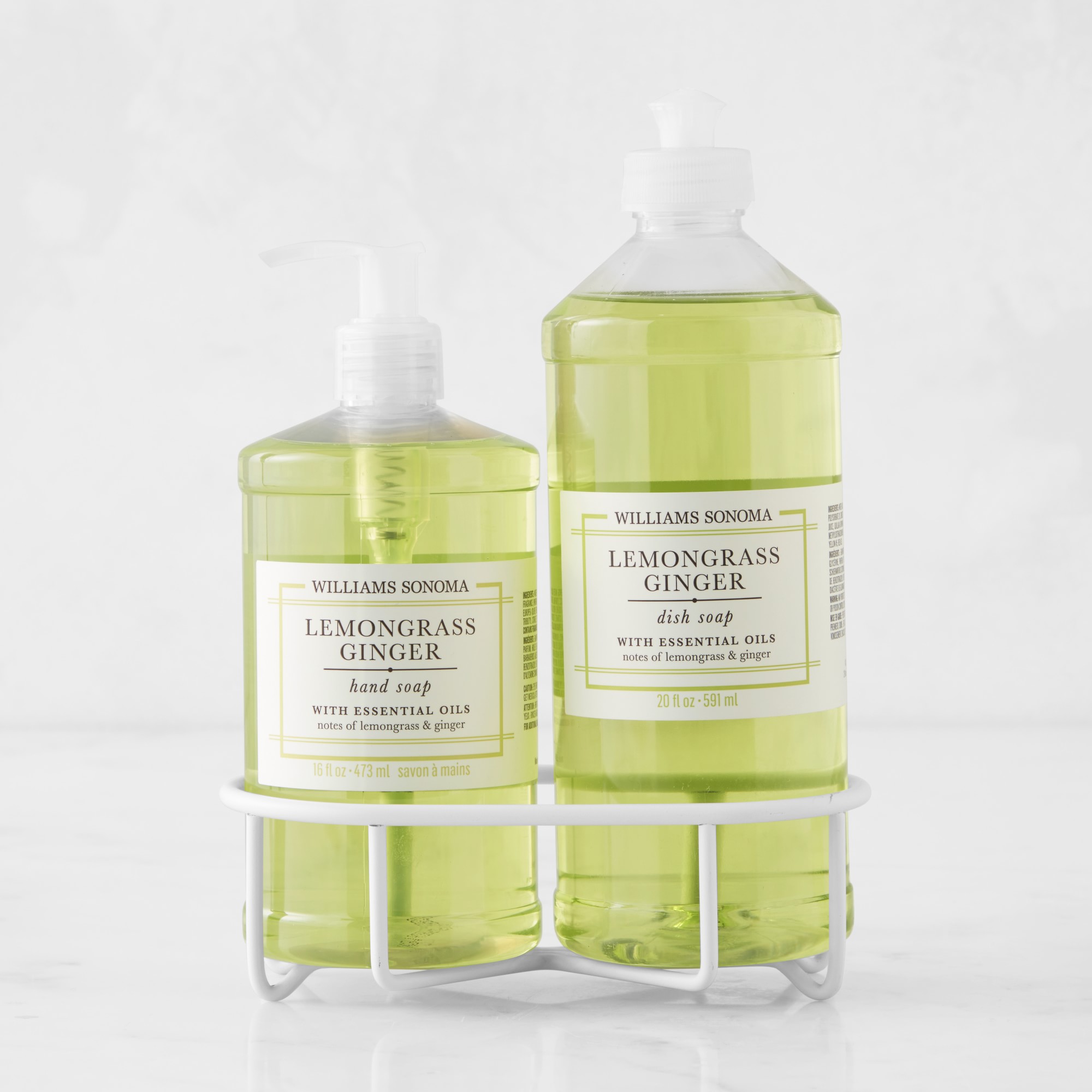 Williams Sonoma Lemongrass Ginger Hand Soap & Dish Soap 3-Piece Kitchen Set