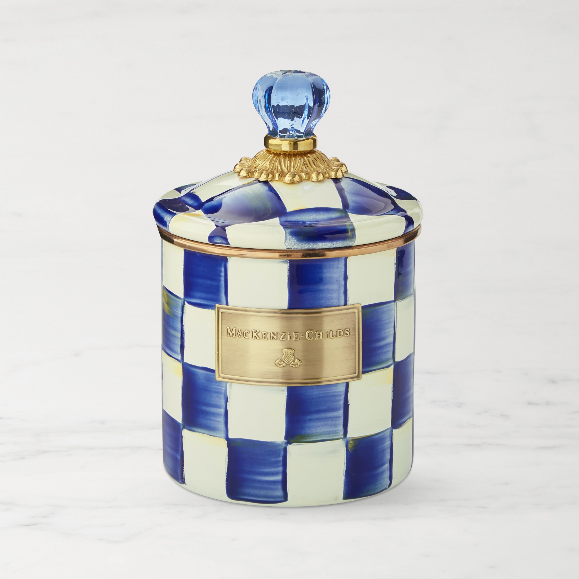 MacKenzie-Childs Royal Check Canister