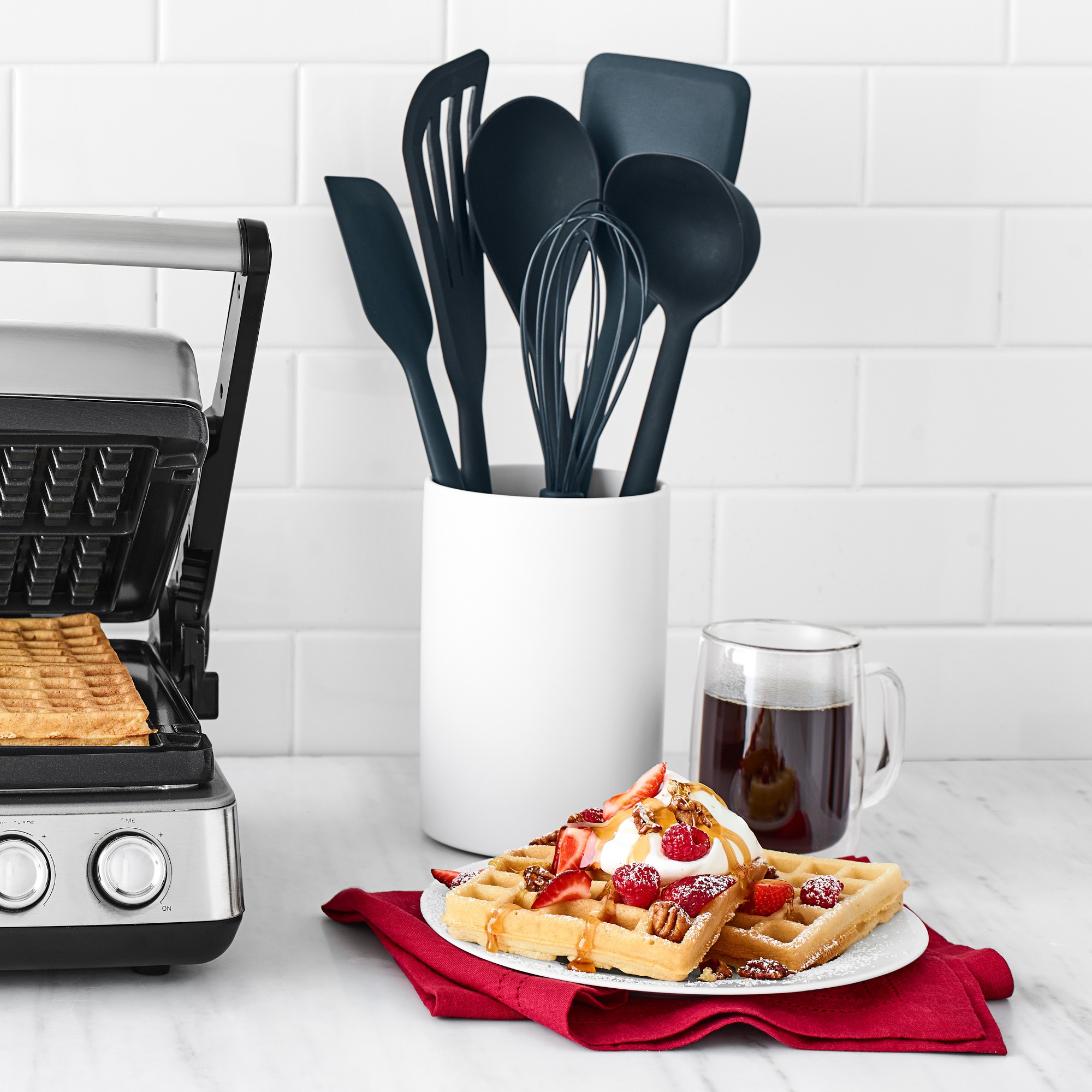 GreenPan™ Silicone Utensils with Utensil Holder, Set of 7