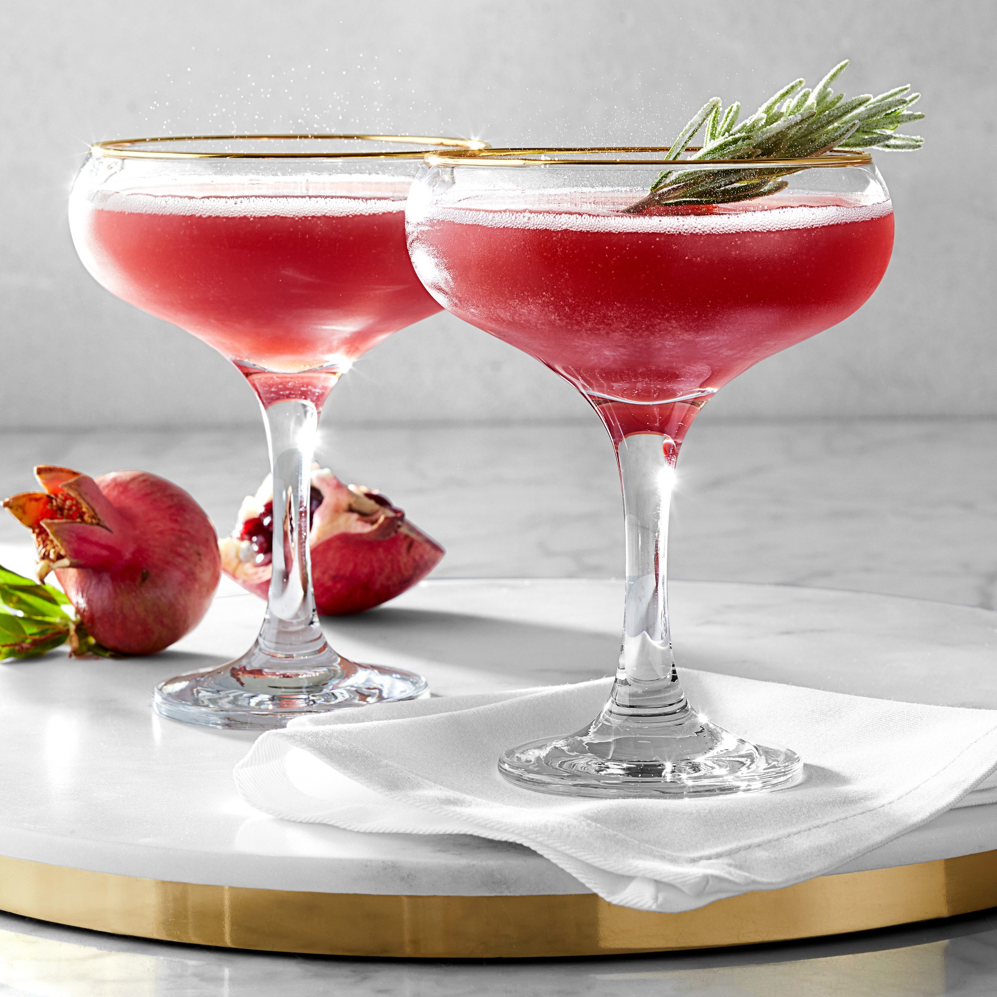 Marble & Brass Round Board