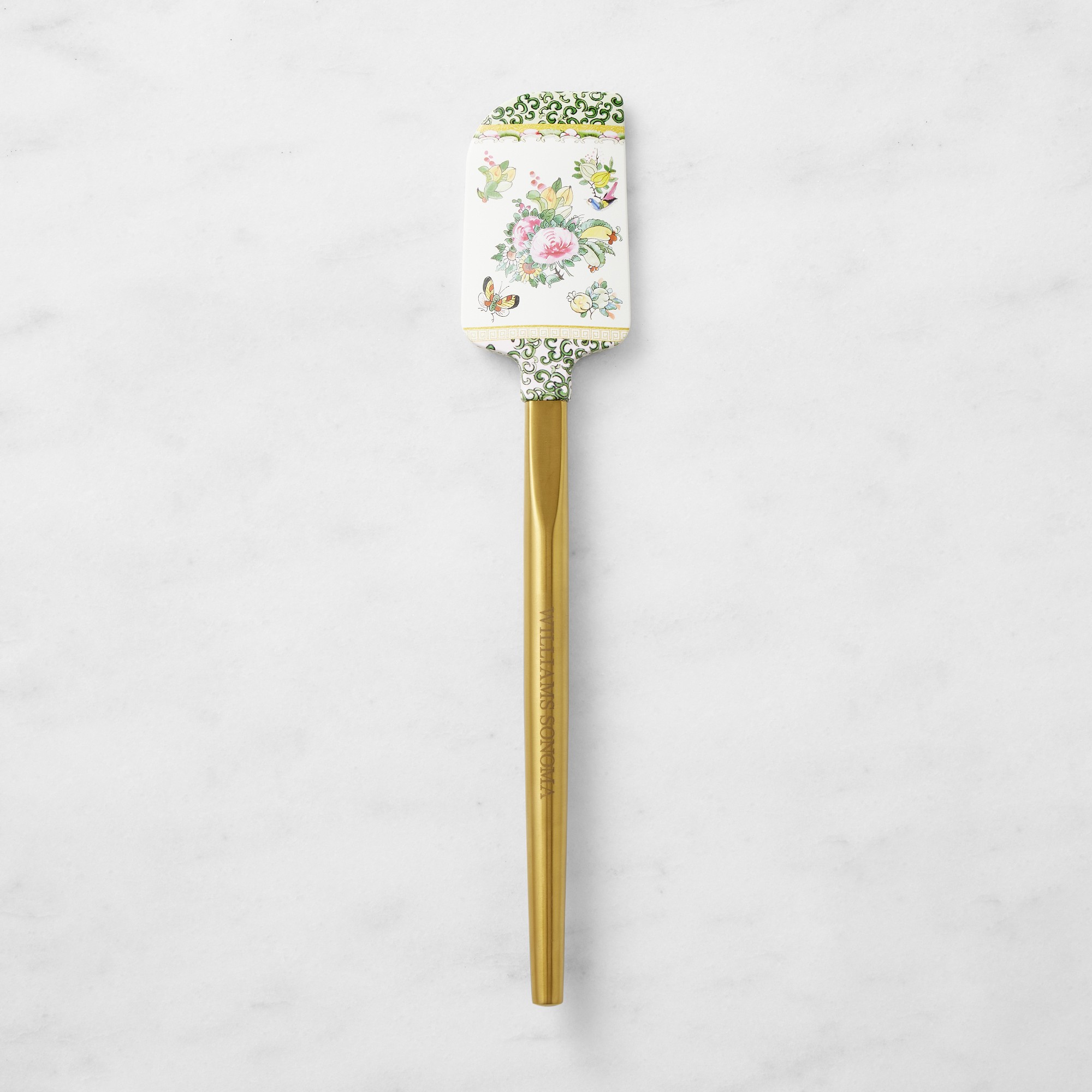 Williams Sonoma Famille Rose Spatulas with Gold Handle