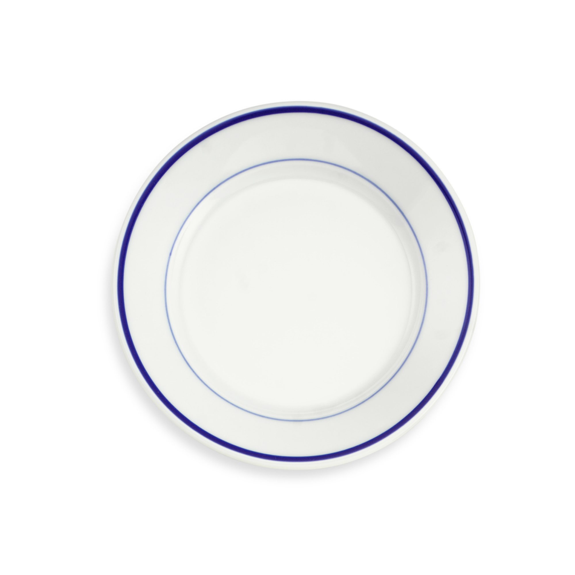 Apilco Tradition Blue-Banded Bread & Butter Plates, Set of 4