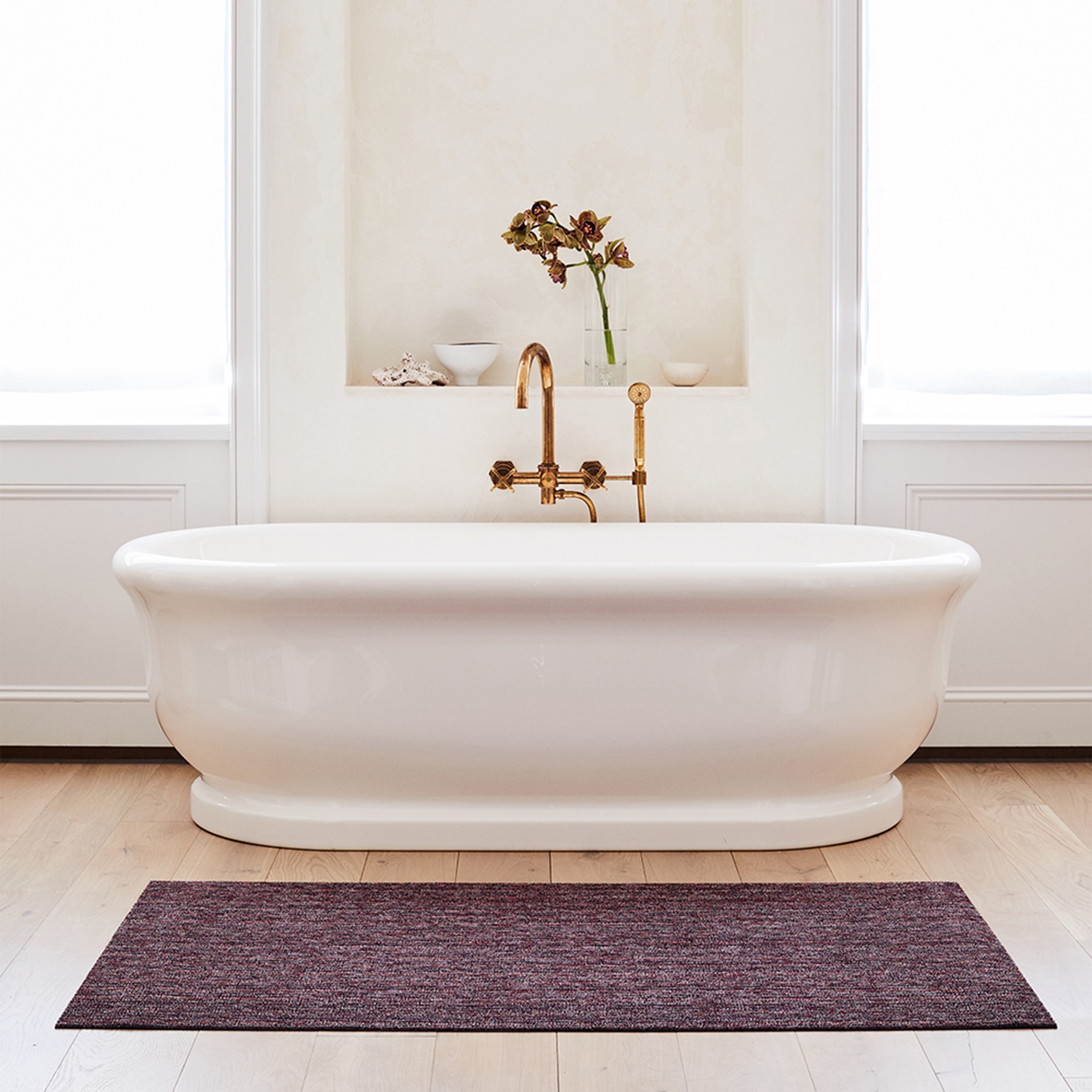 Chilewich Easy Care Skinny Stripe Shag Floormat