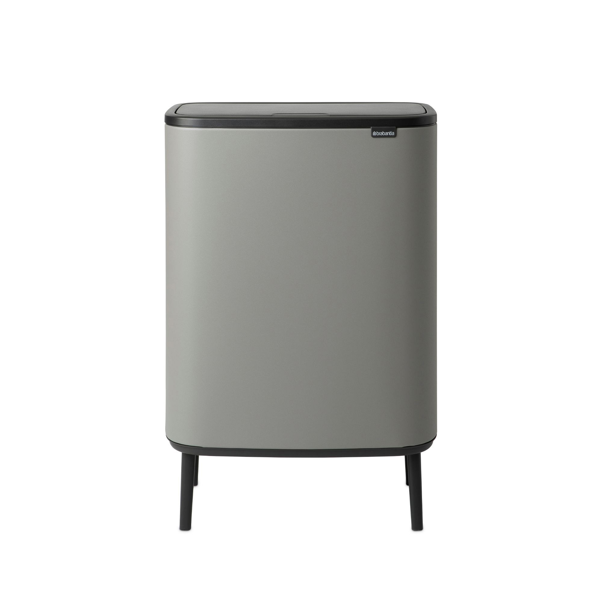 Brabantia Bo Touch Top Hi Dual Compartment Recycling Trash Can, 2 x 8 Gallon